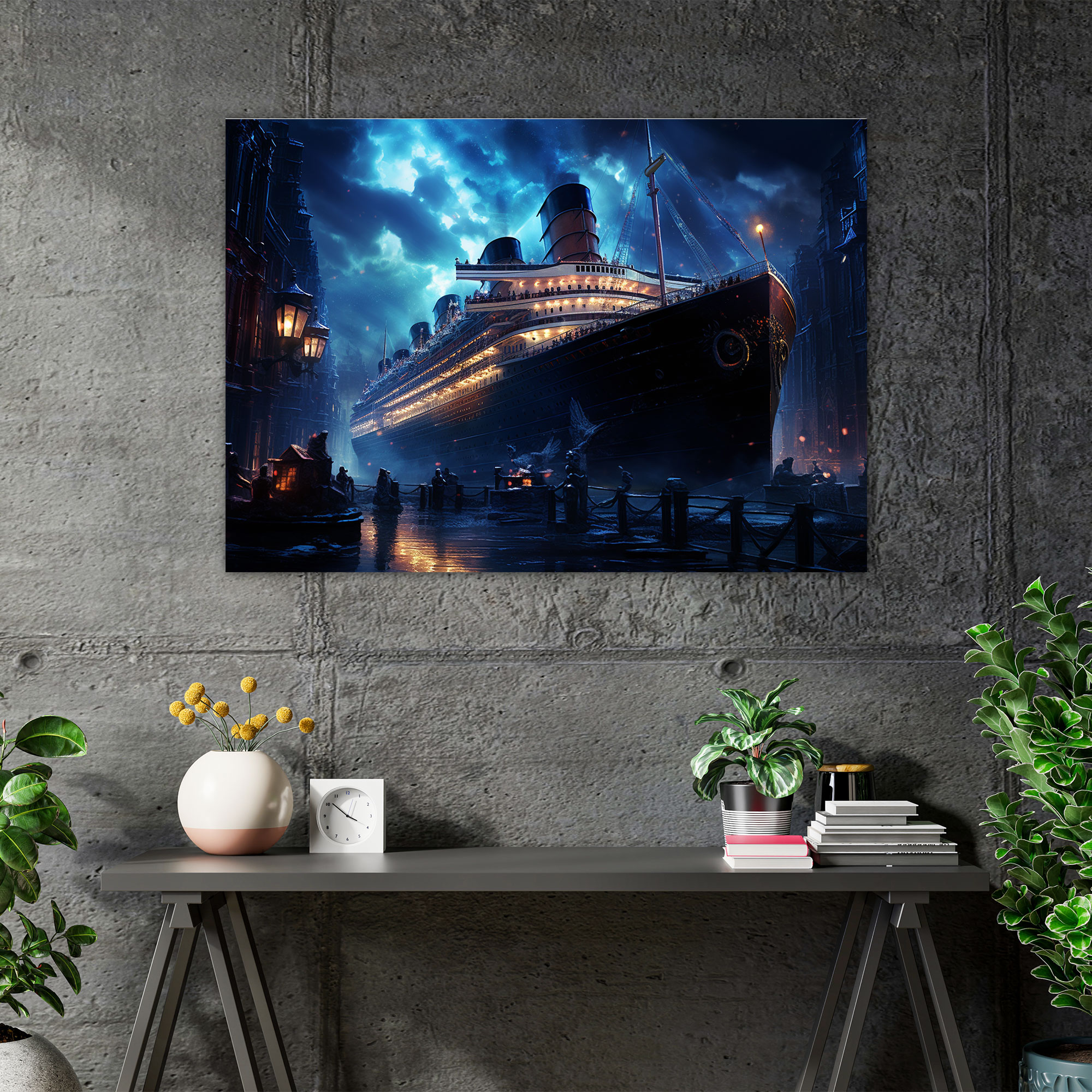 Titanic Wall Decoration - Digital Art Illustration - Titanic, Wall Decoration, Elegant Design, Home Decoration