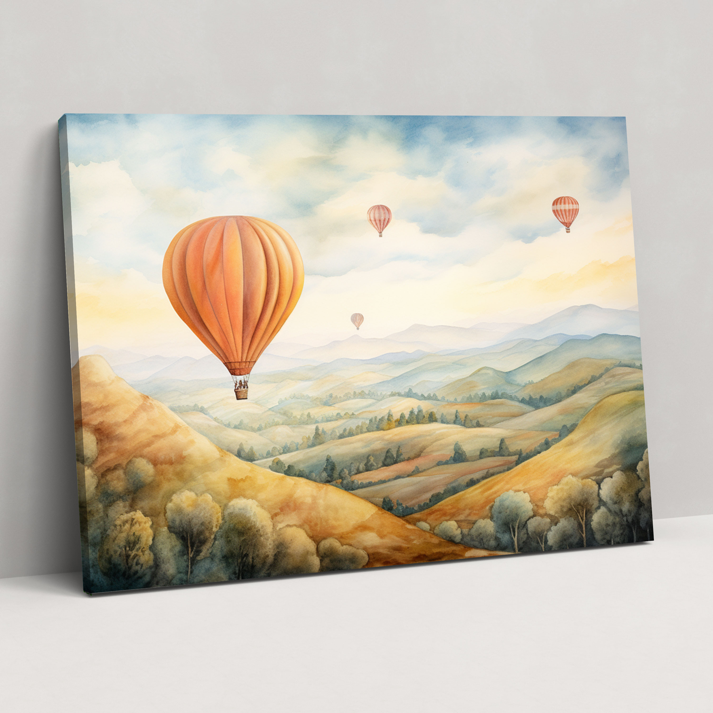 Travel Canvas Print - Dreamy Hot Air Balloon - Travel, Home Decoration, Canvas Print, Travel