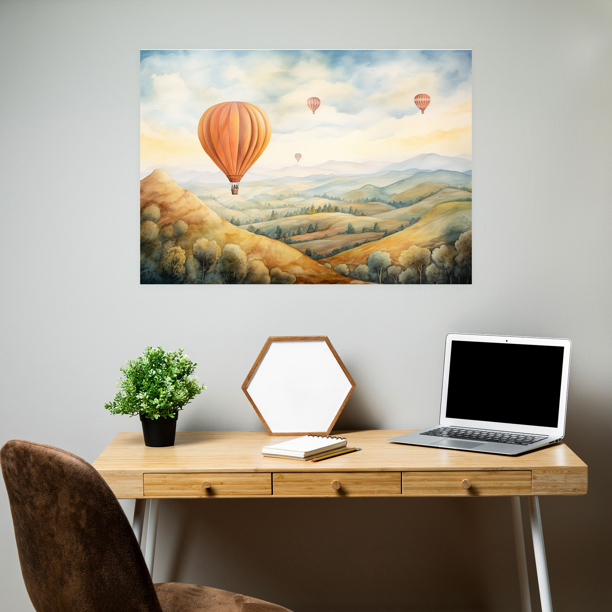 Travel Canvas Print - Dreamy Hot Air Balloon - Travel, Home Decoration, Canvas Print, Travel