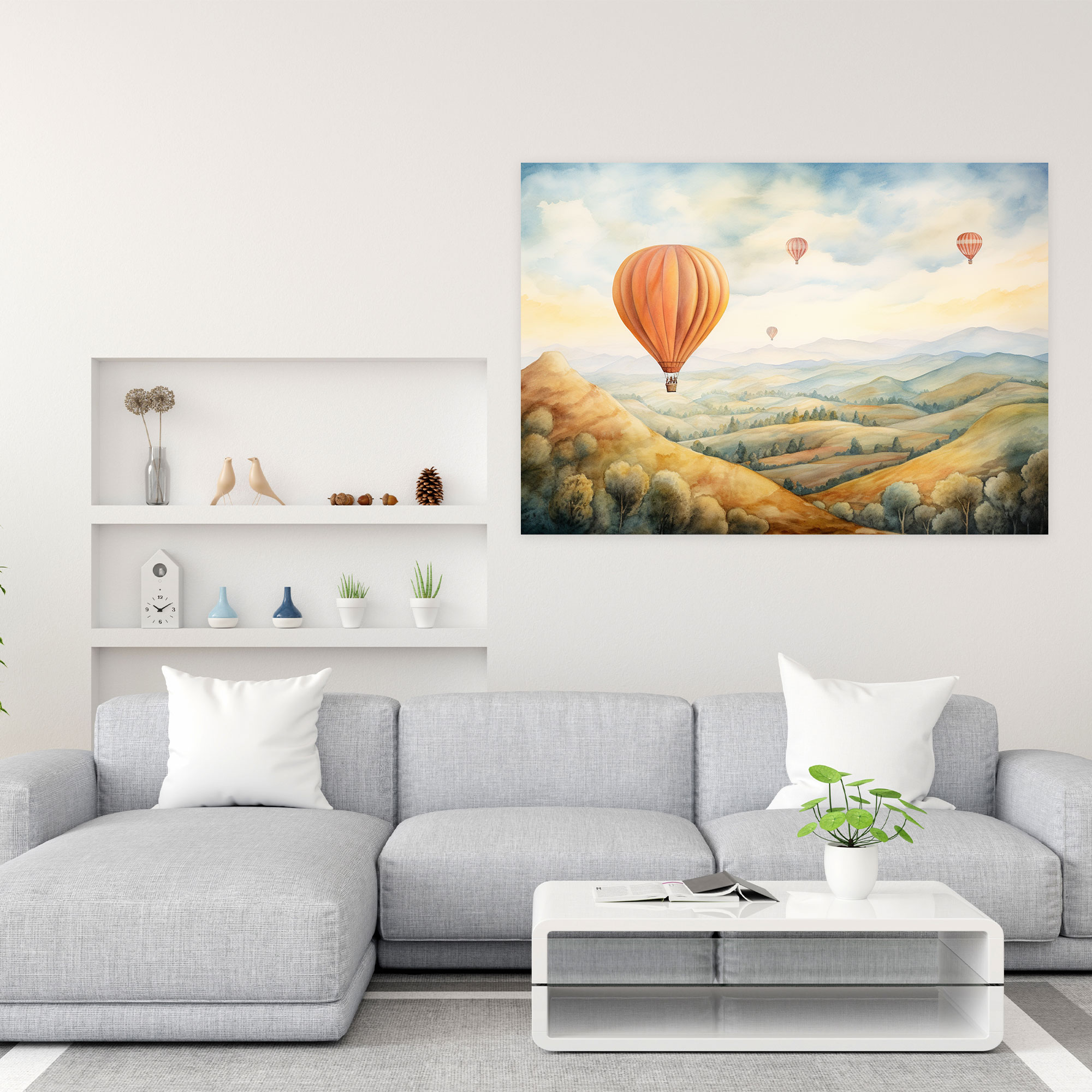 Travel Canvas Print - Dreamy Hot Air Balloon - Travel, Home Decoration, Canvas Print, Travel
