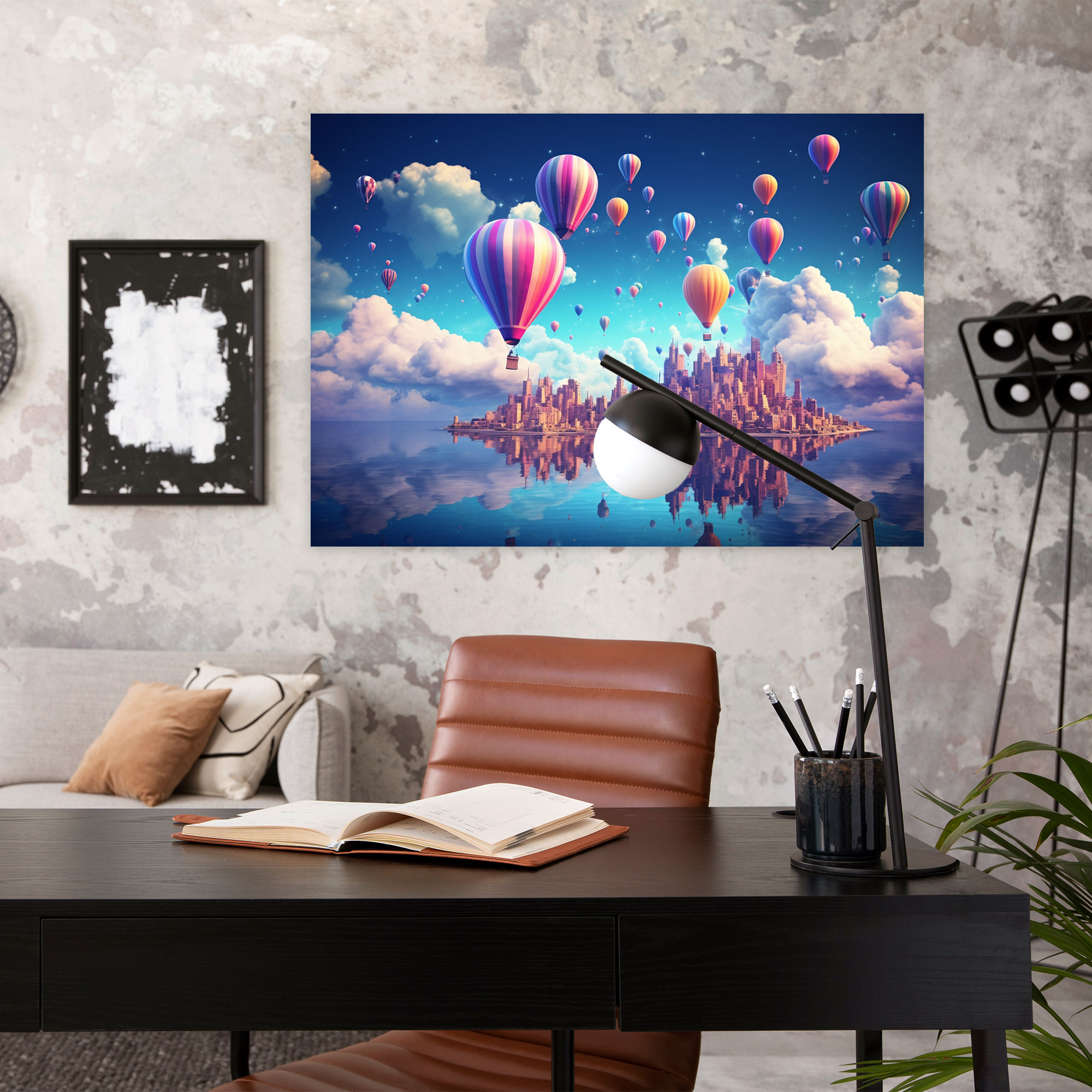 Travel Canvas Print - Floating City In The Sky - Travel, Wall Art, Wall Decoration, Canvas Print