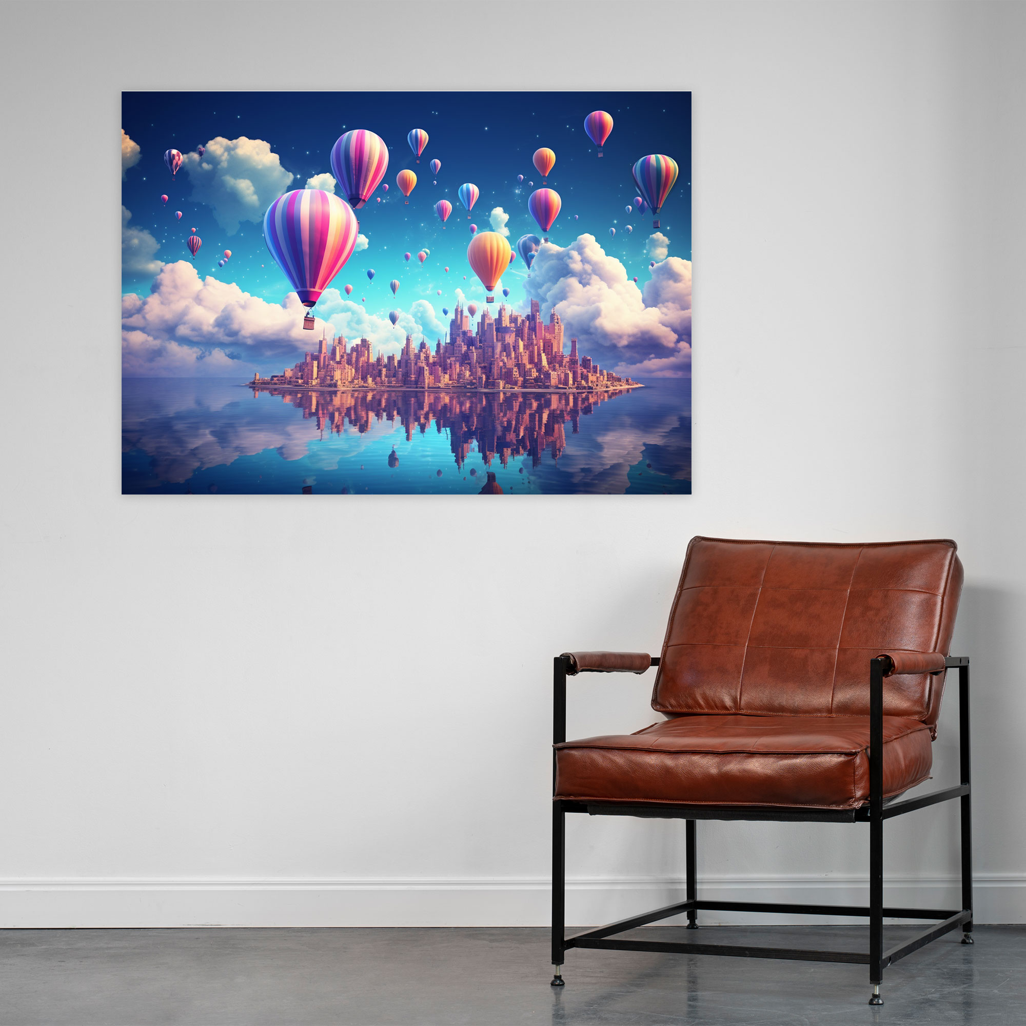 Travel Canvas Print - Floating City In The Sky - Travel, Wall Art, Wall Decoration, Canvas Print