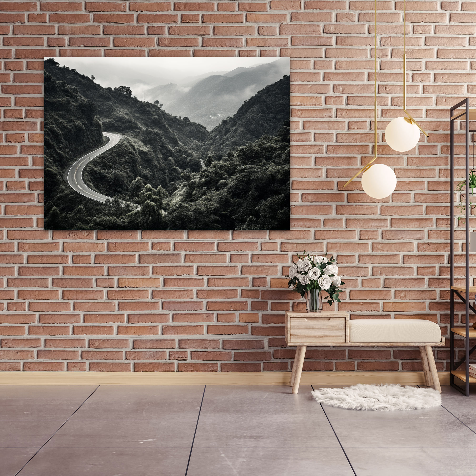 Travel Canvas Print - Black And White Road Trip Wall Art - Travel, Travel, Canvas Wall Art, Road Trip