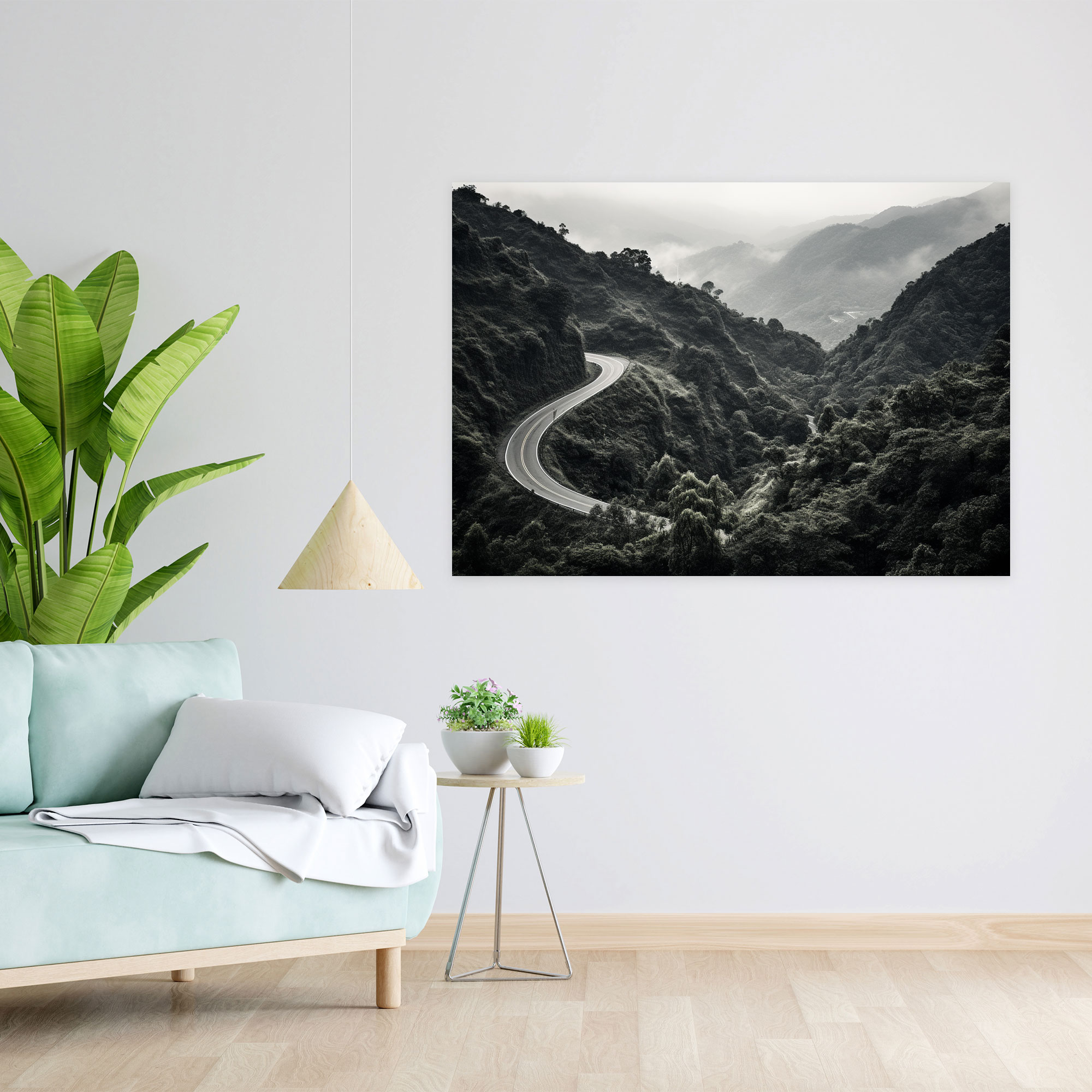 Travel Canvas Print - Black And White Road Trip Wall Art - Travel, Travel, Canvas Wall Art, Road Trip