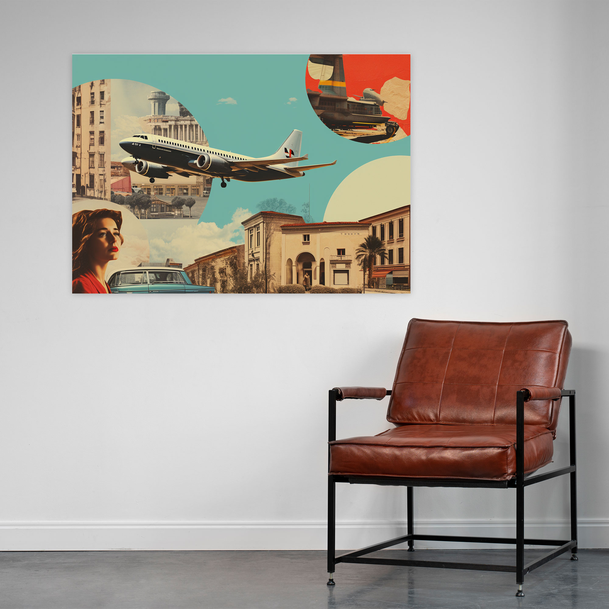 Seyahat Duvar Dekorasyonu - Modern Vintage Seyahat Posterleri Kanvas Tablo - Seyahat Vintage Seyahat Posterleri Duvar Sanatı Ev Dekorasyonu