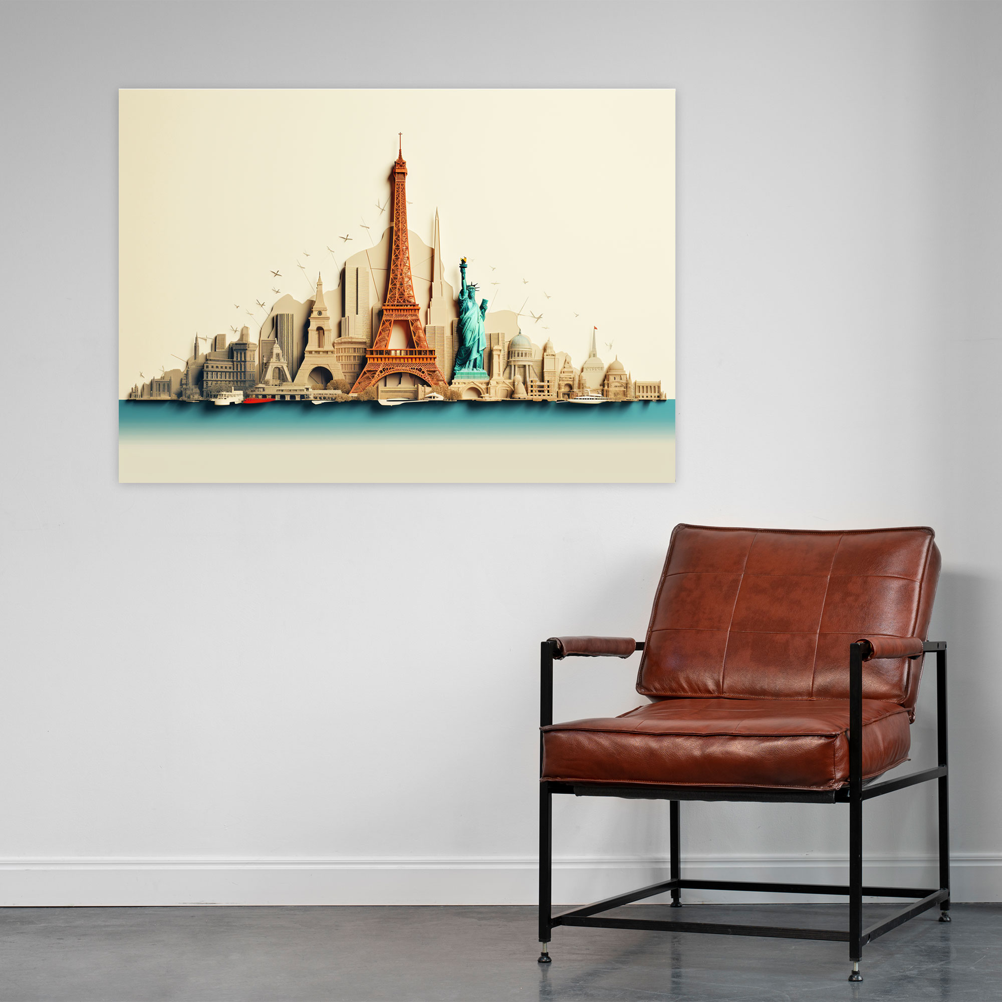 Global Icons Wall Art - Travel, Wall Art, Global Flair, Canvas