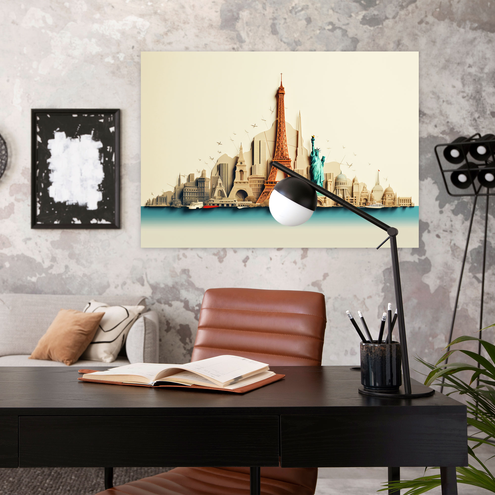 Global Icons Wall Art - Travel, Wall Art, Global Flair, Canvas