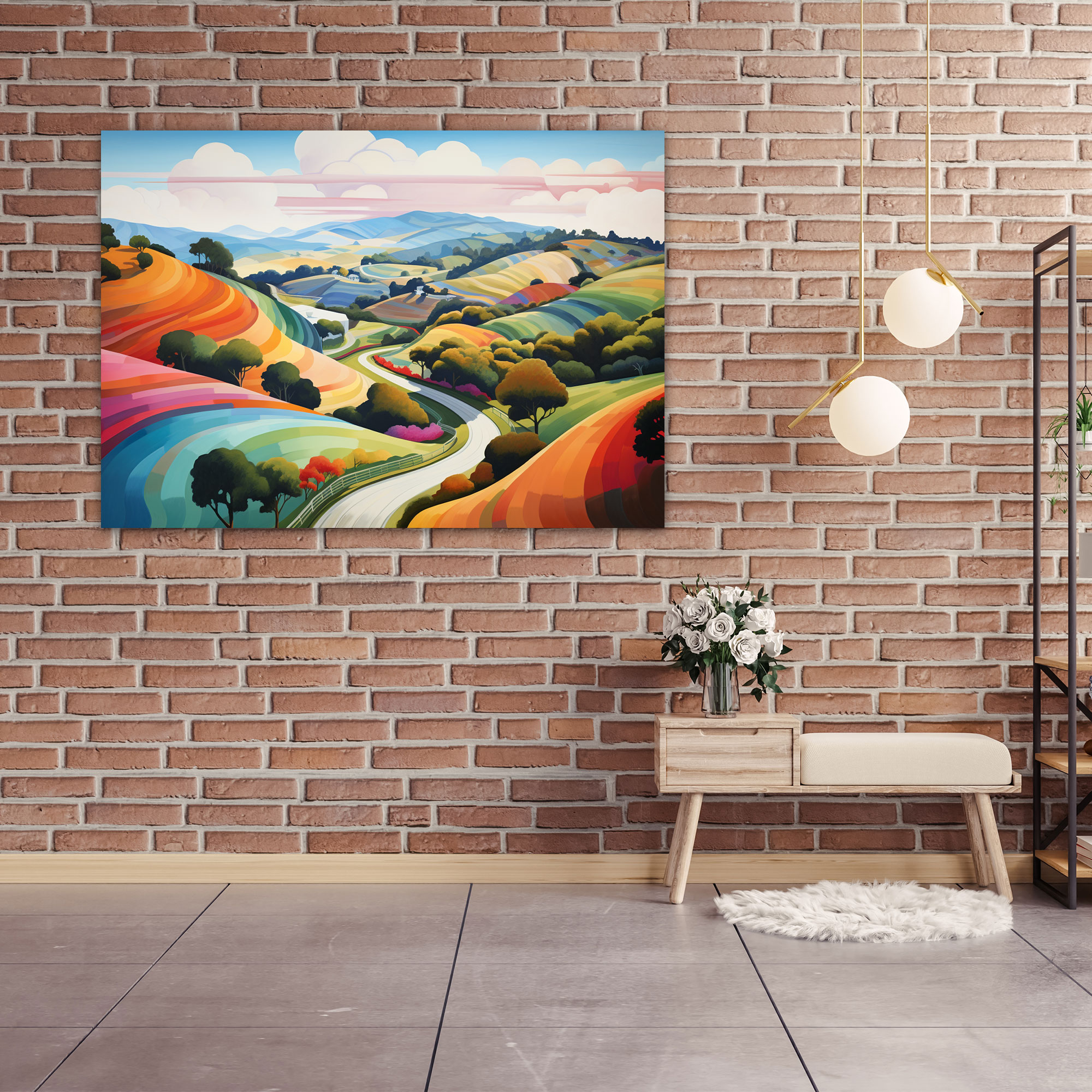 Travel Canvas Wall Art - Countryside Landscape - Travel, Canvas, Countryside, Travel