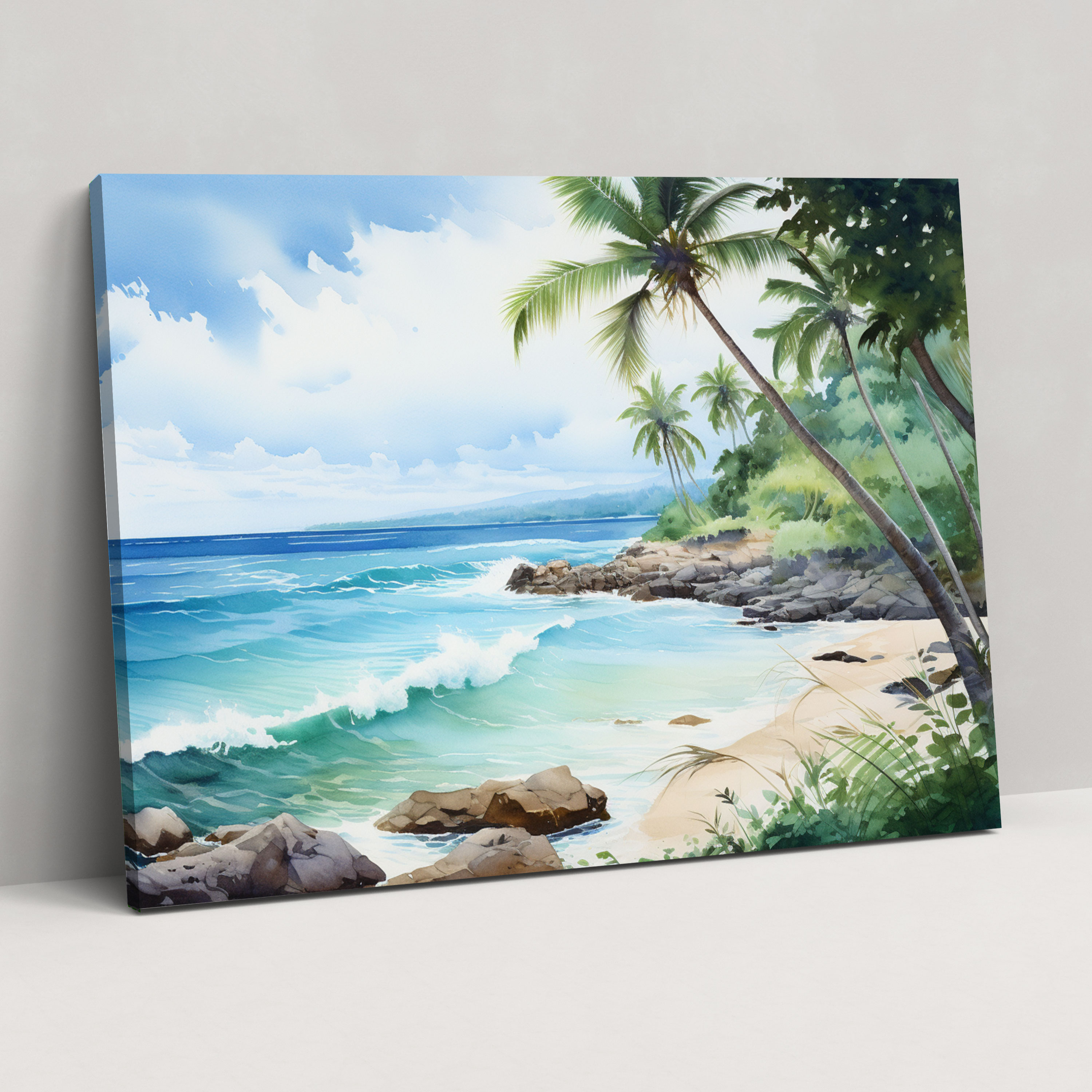 Travel Canvas Print - Tropical Beach - Travel, Wall Decoration, Canvas Wall Art, Canvas
