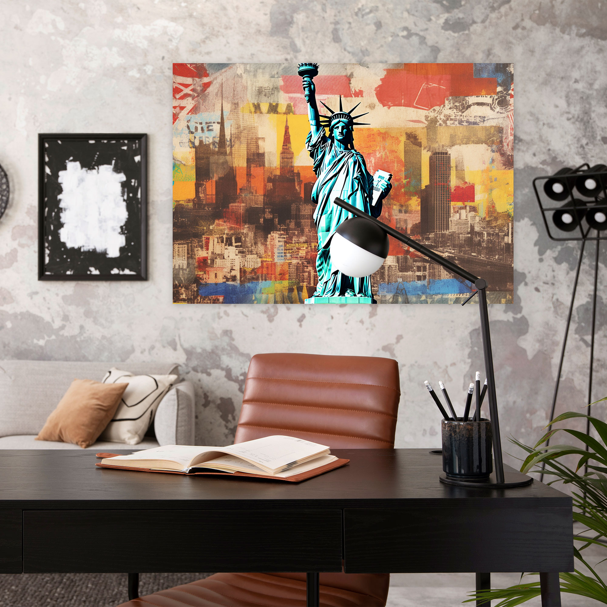 Travel Canvas Print - Famous Landmarks Collage - Travel, Wall Decoration, Canvas, Canvas Print