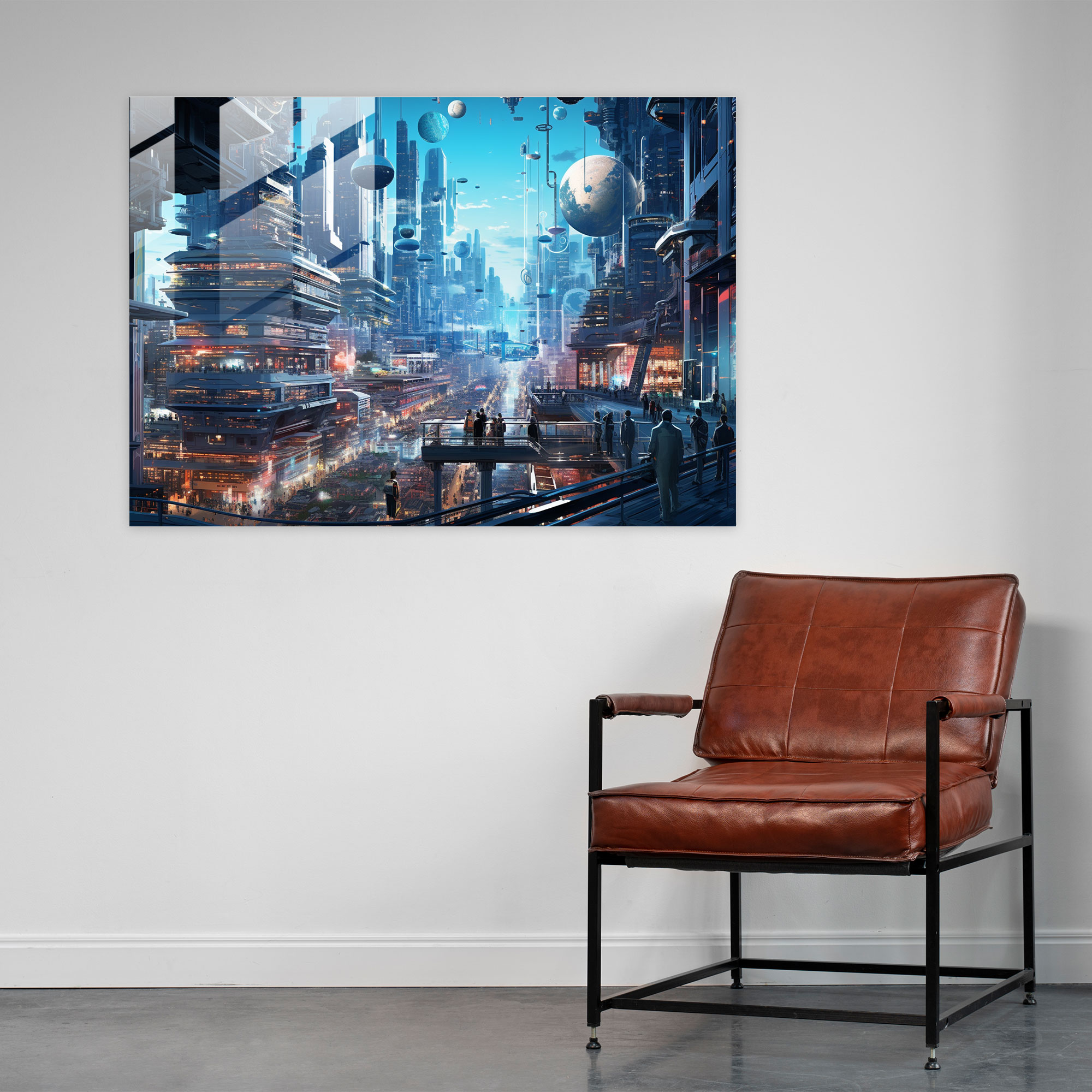 Modern Travel Glass Print - Travel, Glass Wall Art, Home Decoration, Glass Print