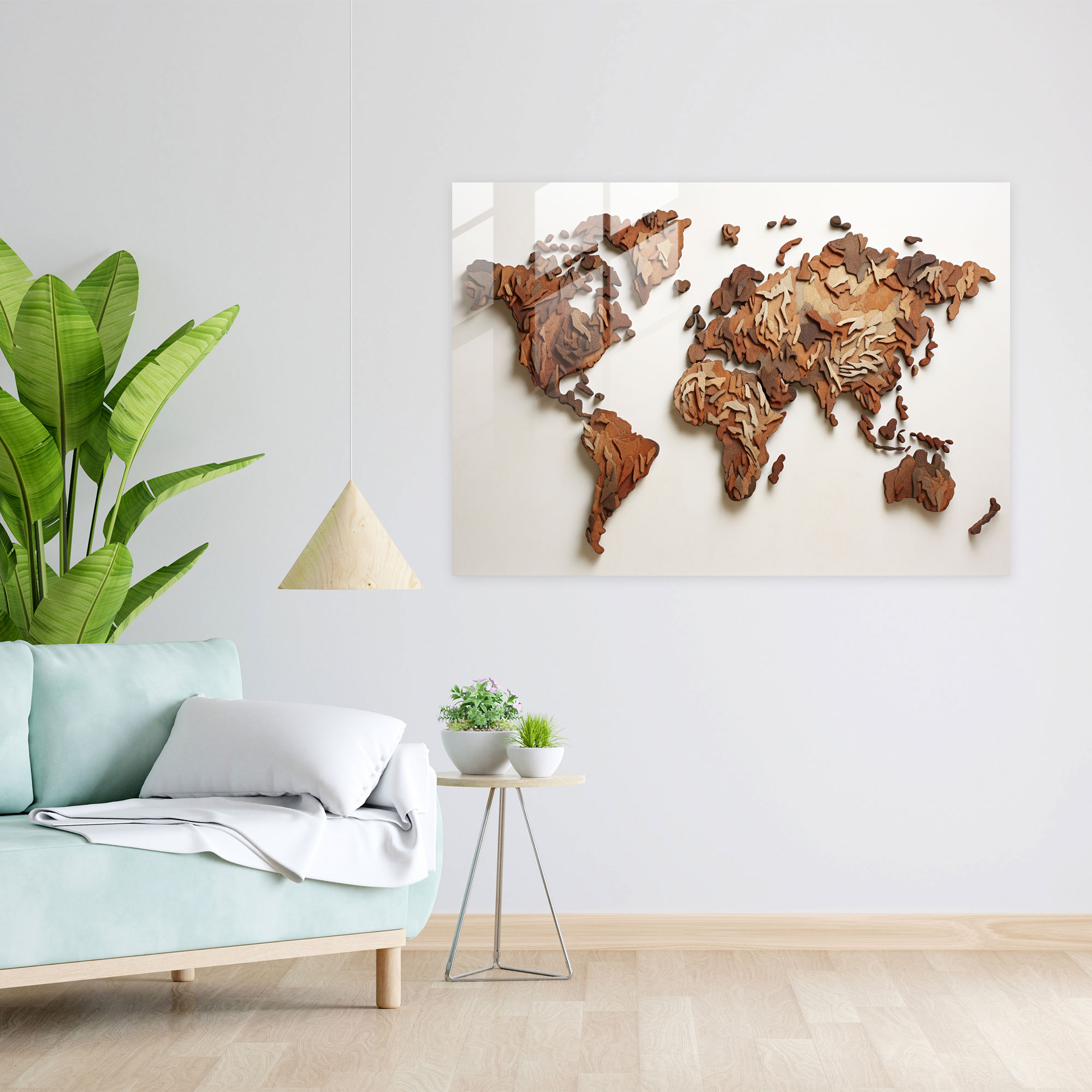 Travel Wall Decoration - Travel, Glass Wall Art, Modern Art, Intricate Details