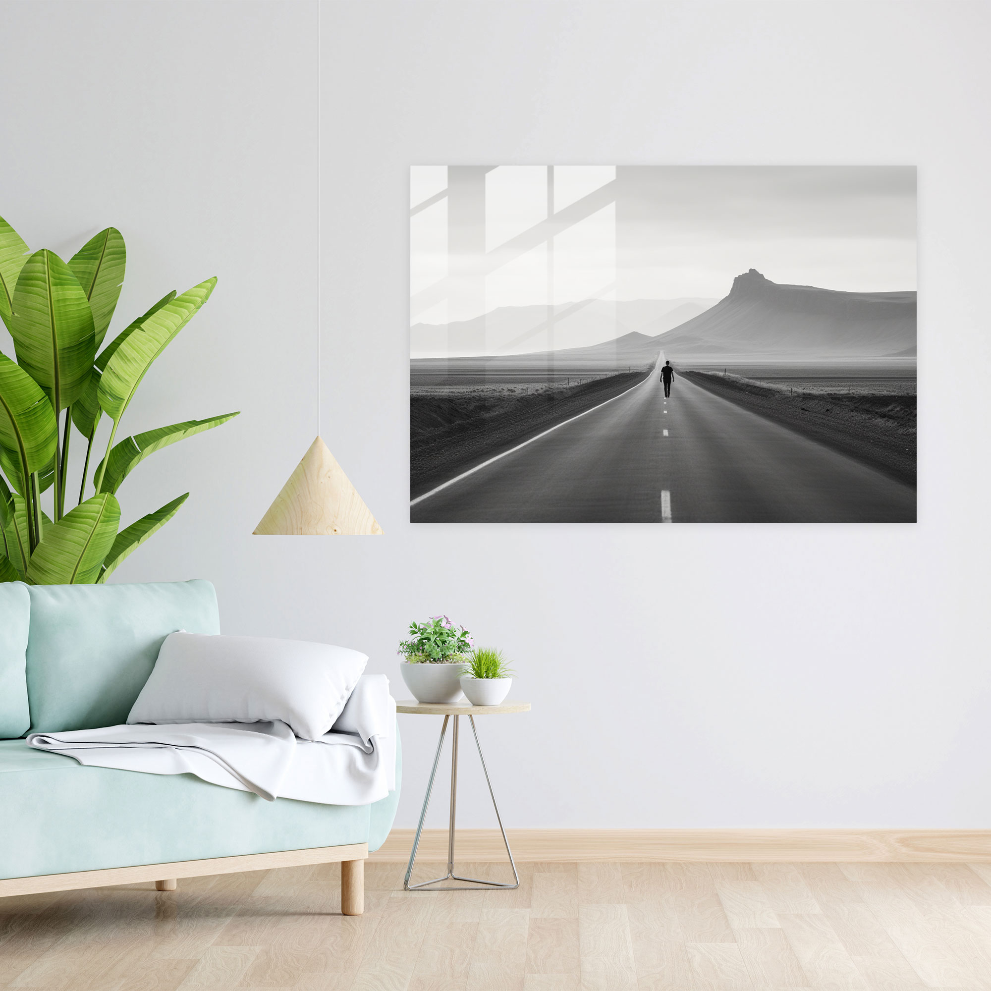 Travel Glass Wall Art - Travel, Black And White Photograph, Modern Art, Adventure