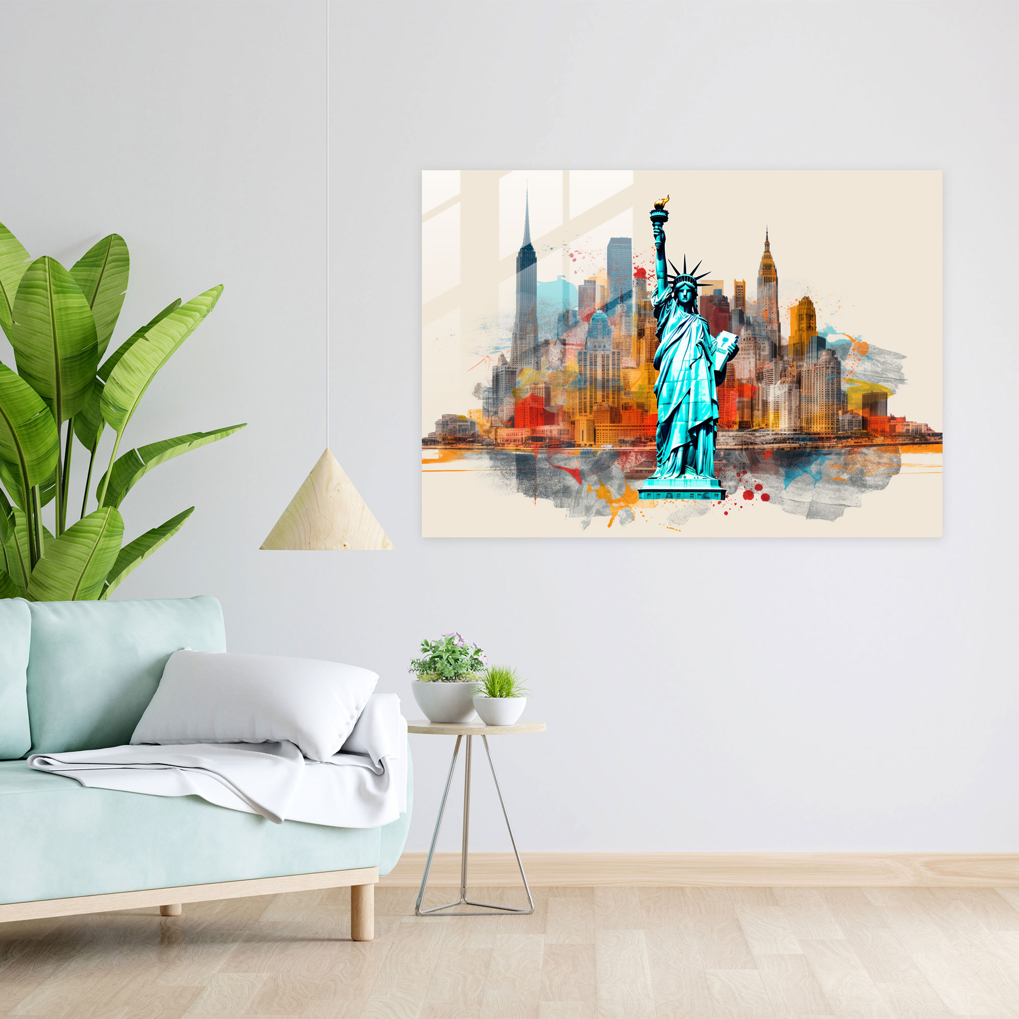 Seyahat Ev Dekorasyonu - Pop Art İlhamlı Kolajlı Modern Sanat Duvar Dekorasyonu