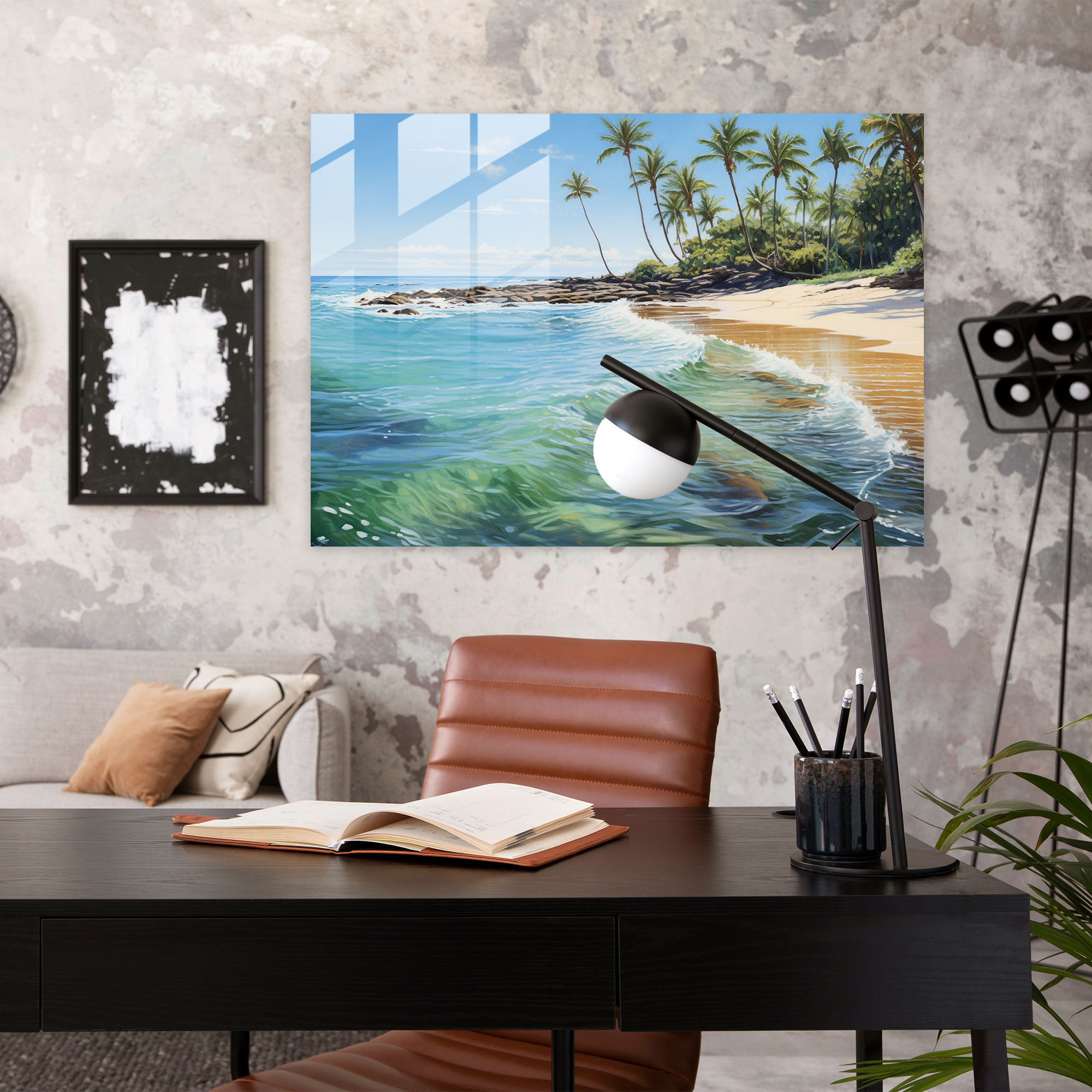 Travel Glass Wall Art - Travel, Travel, Crystal Blue Waters, Wall Decoration
