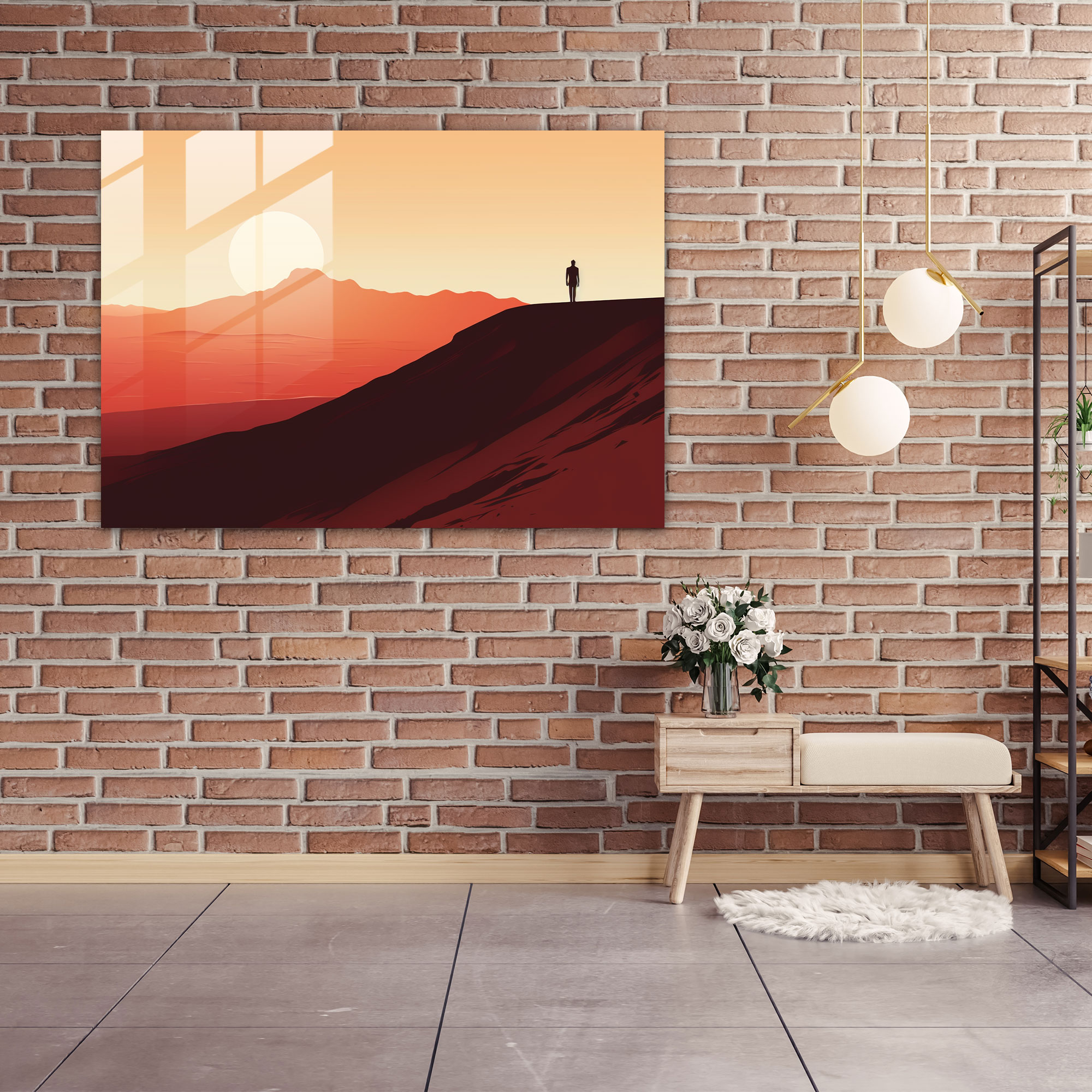 Travel Wall Decoration - Travel, Desert Landscape, Solitude, Modern Art