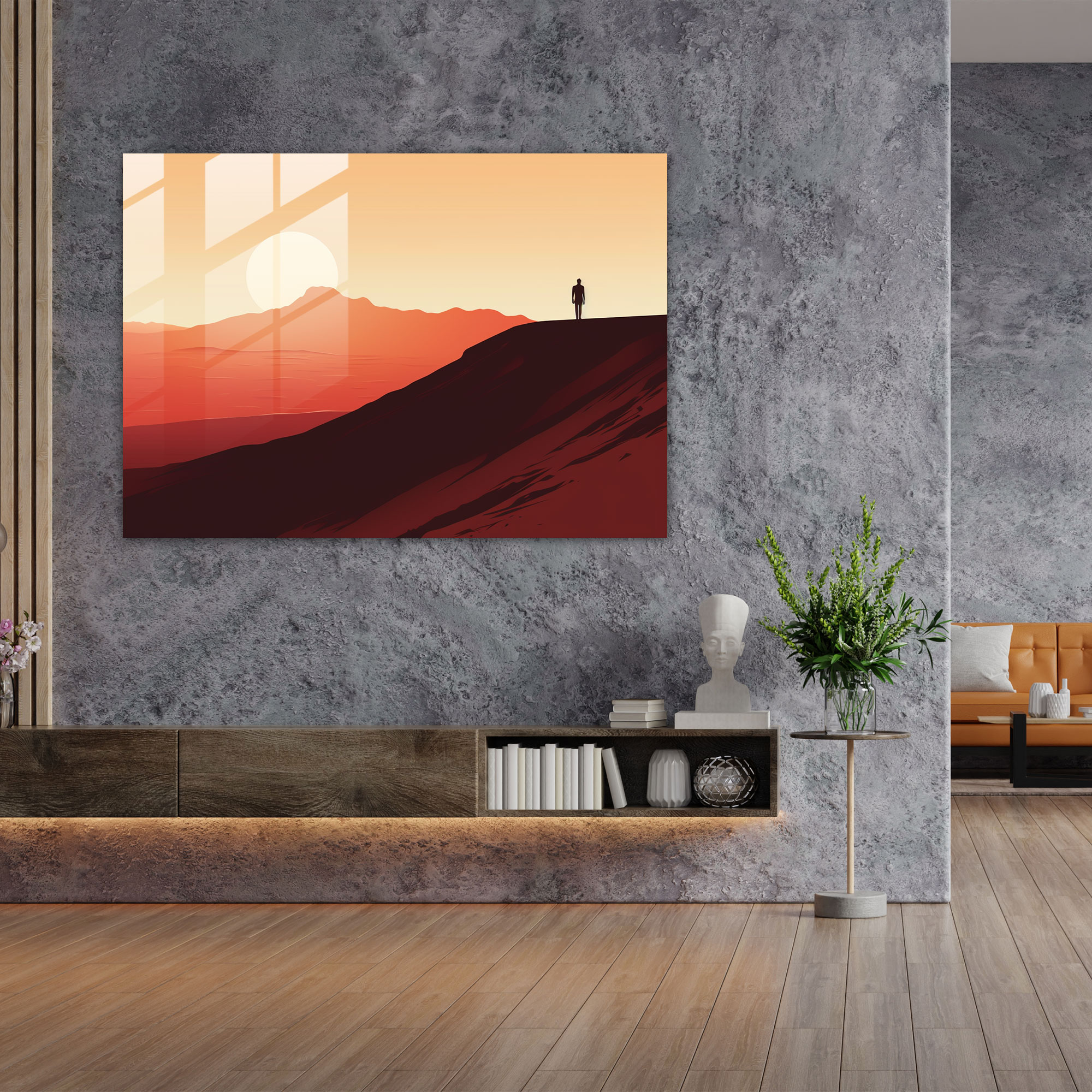 Travel Wall Decoration - Travel, Desert Landscape, Solitude, Modern Art
