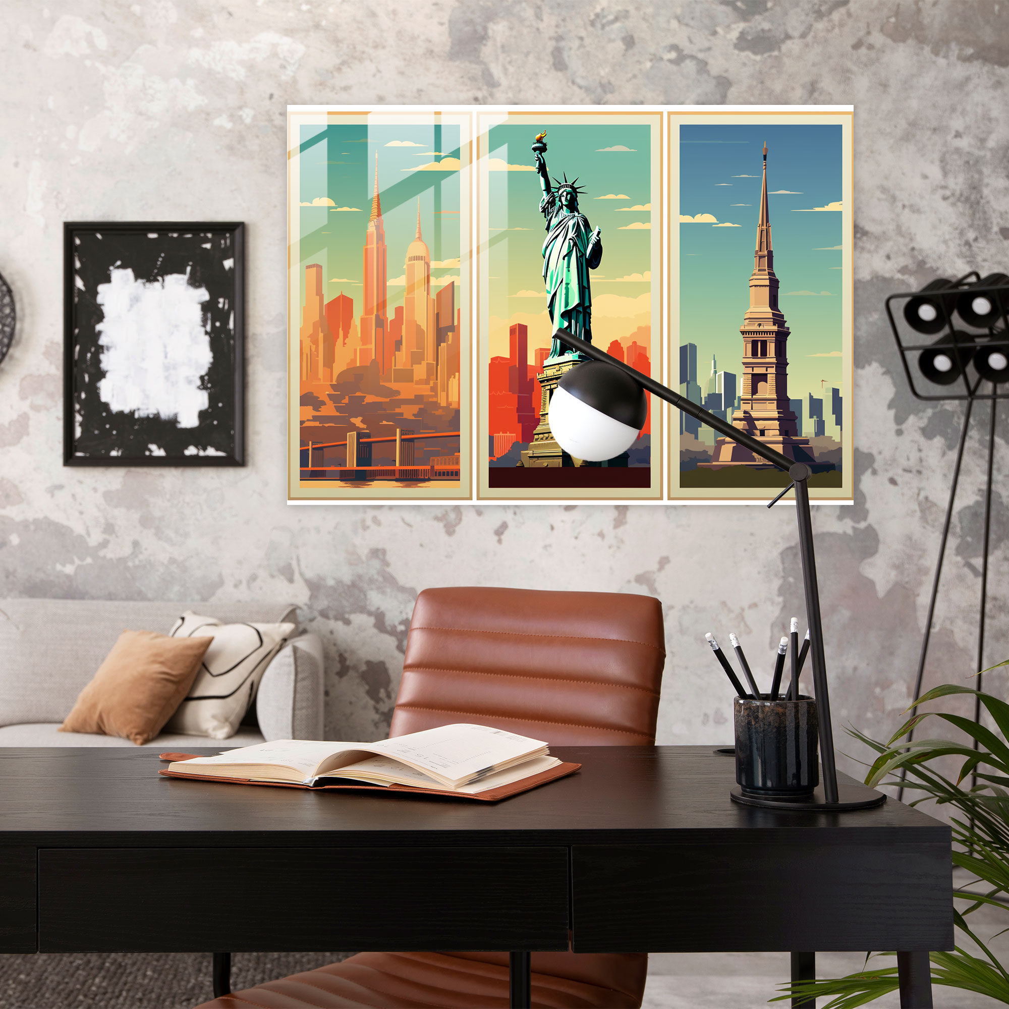 Seyahat Cam Sanatı - Seyahat Vintage Reklam Retro Modern Sanat
