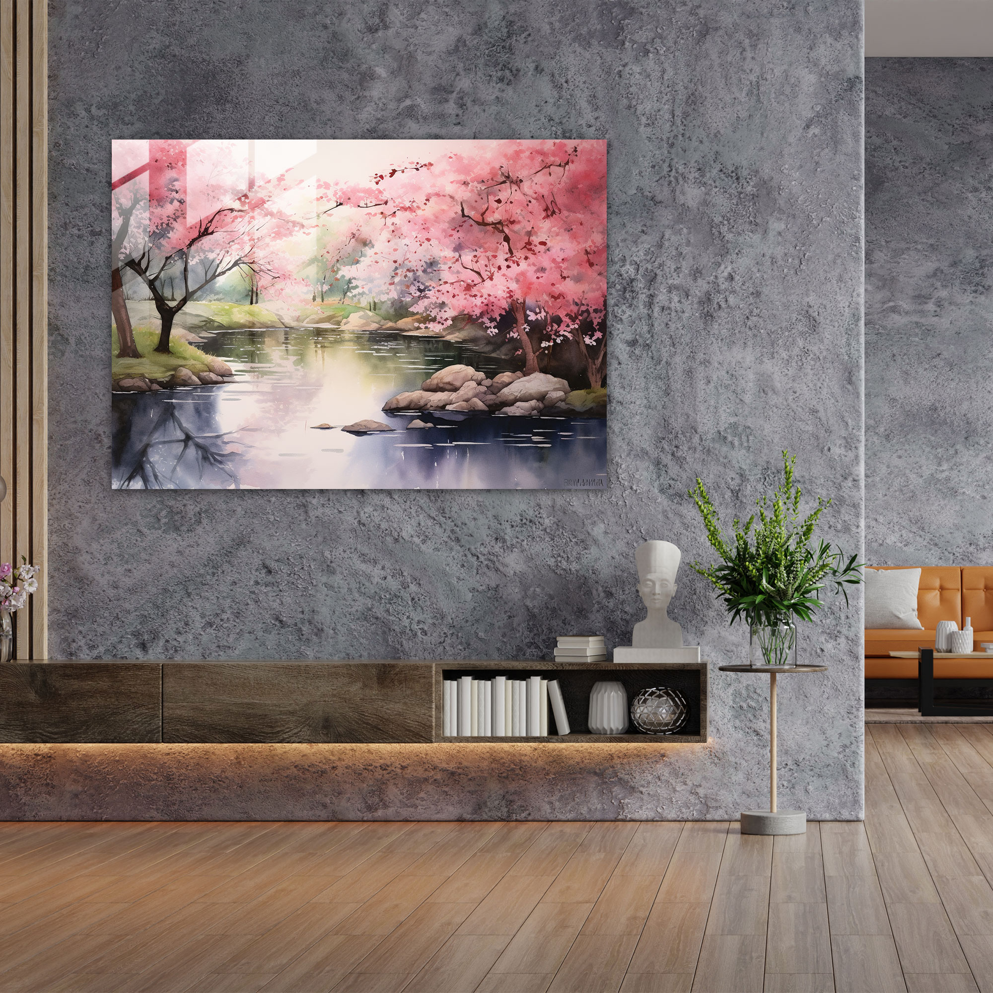 Zen Garden Glass Print - The Zen Garden, Wall Decoration, Glass Print, Glass Art