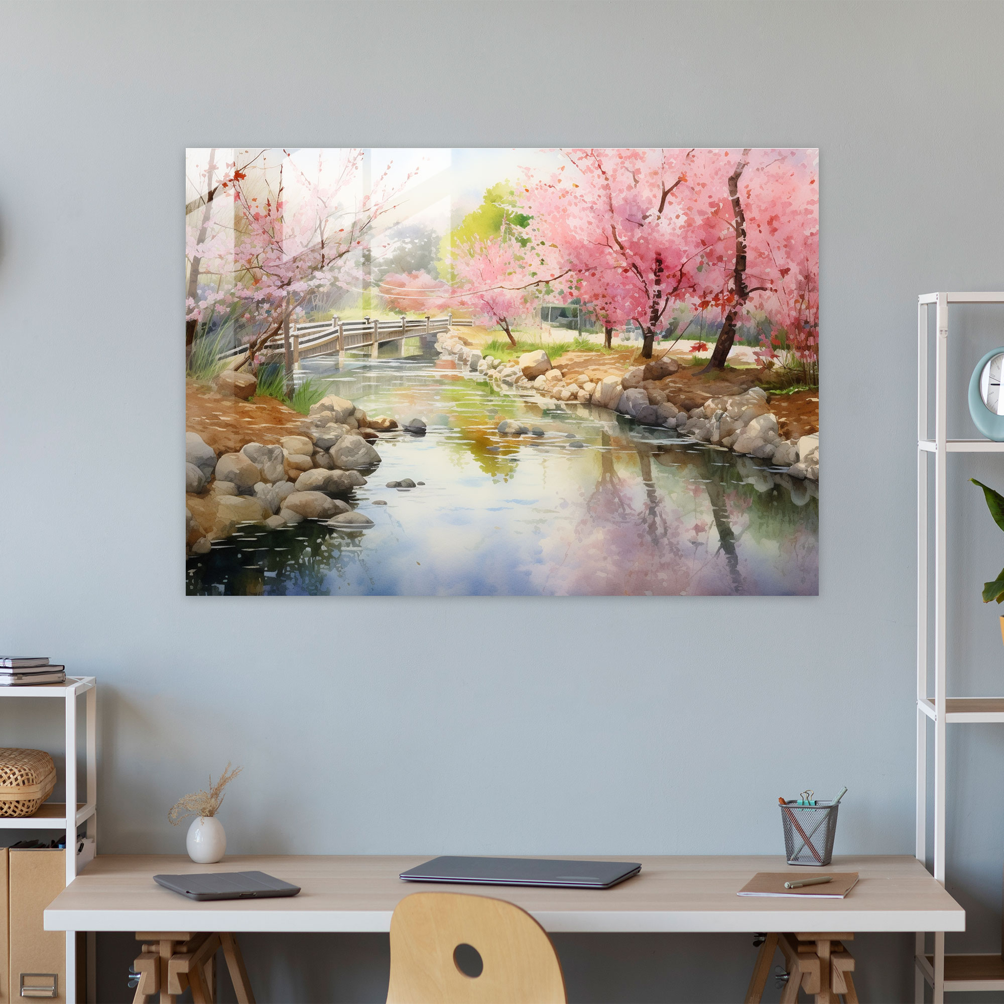 Zen Garden Glass Print - The Zen Garden, Peaceful, Serene, Zen Garden