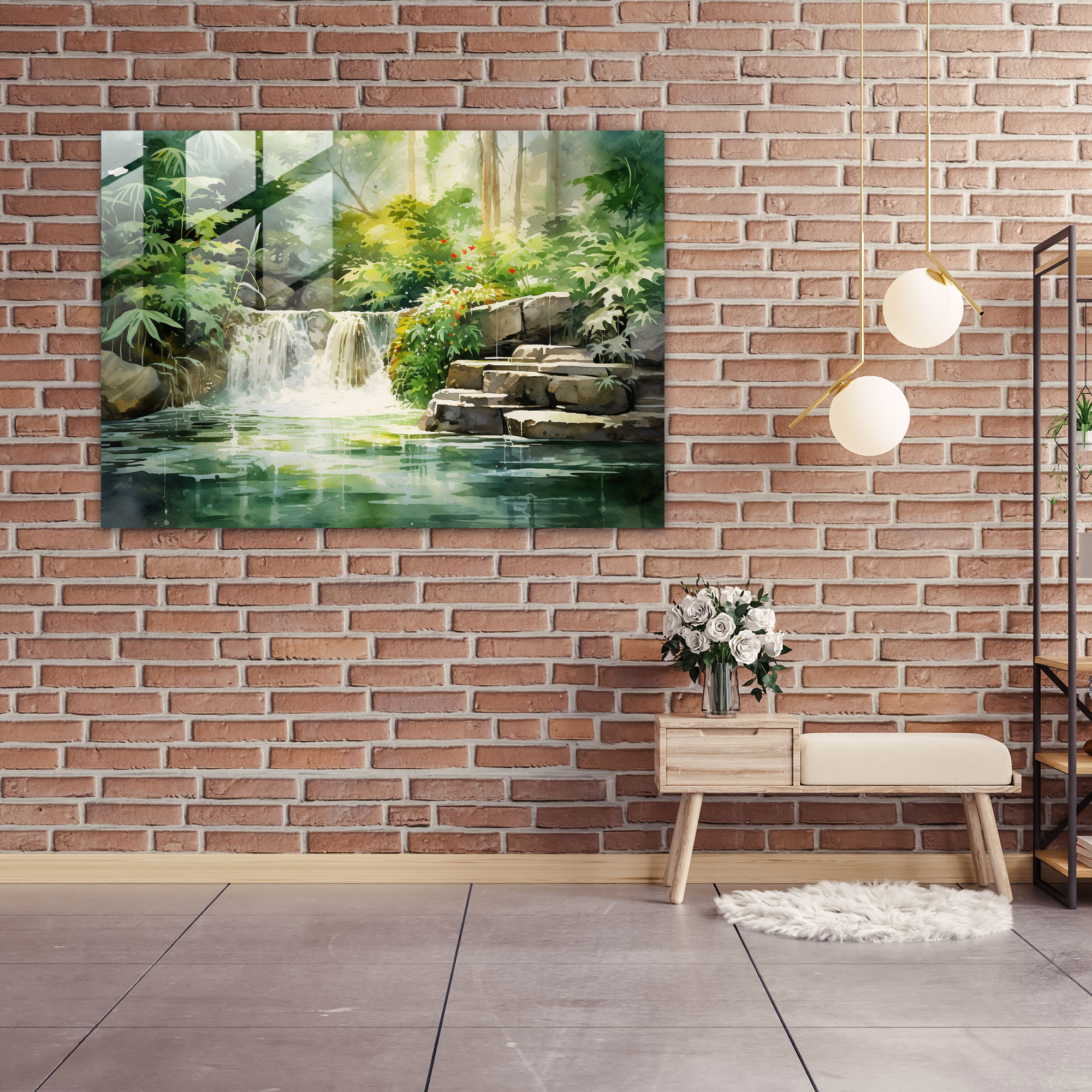 Zen Garden Glass Print - The Zen Garden, Glass Wall Art, Modern Art, Tranquil