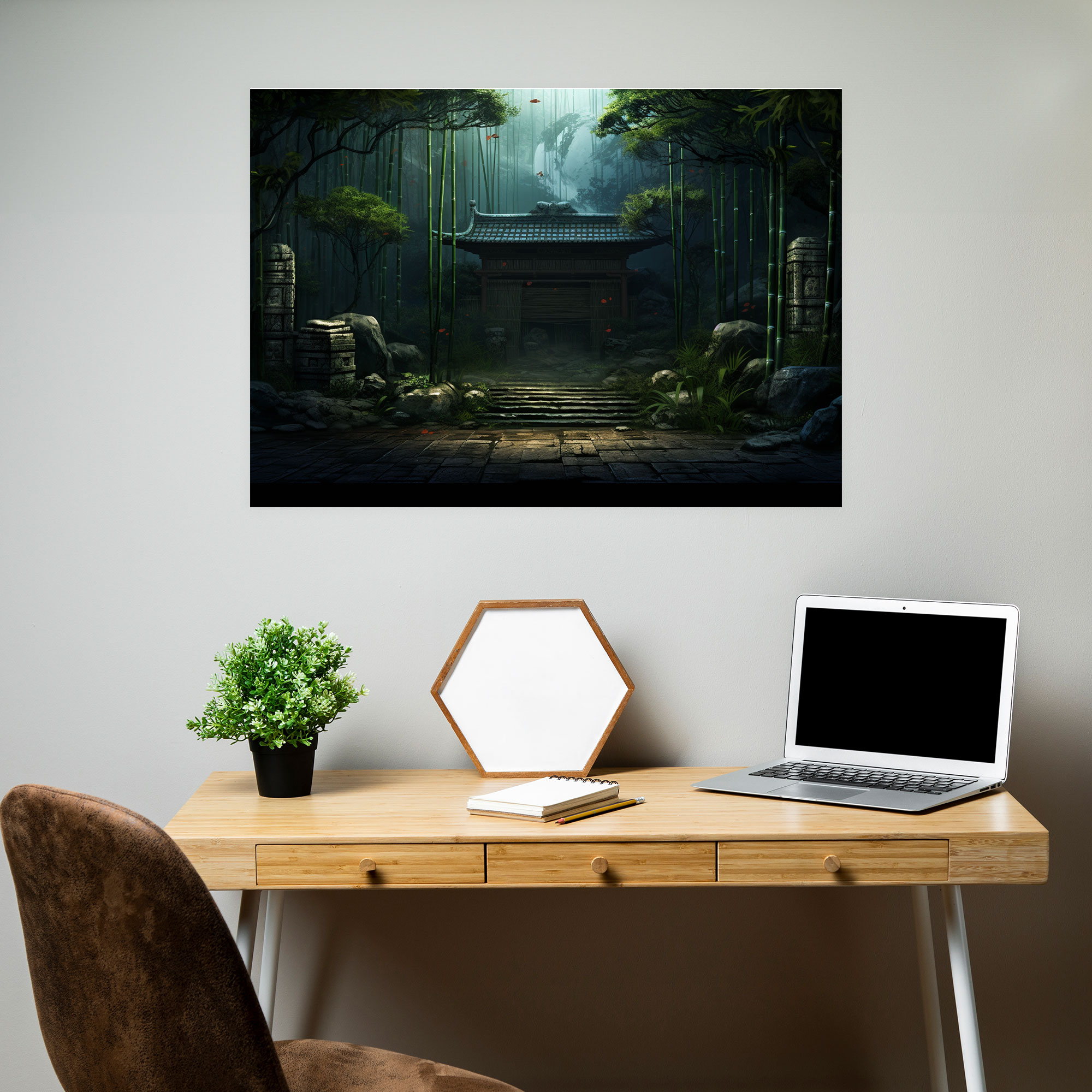 Zen Garden Wall Art - The Zen Garden, Canvas Wall Art, Wall Decoration, Zen Garden