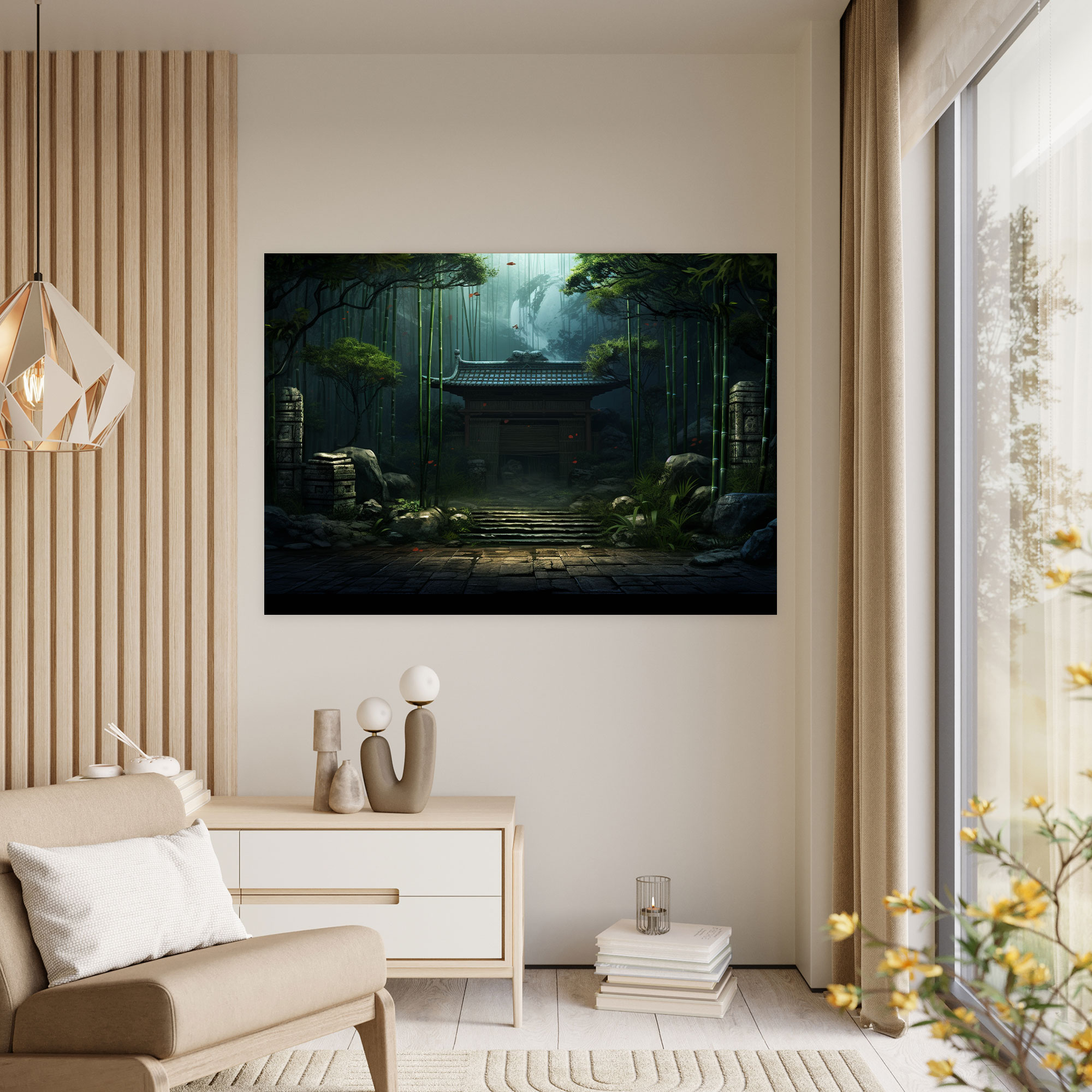 Zen Garden Wall Art - The Zen Garden, Canvas Wall Art, Wall Decoration, Zen Garden