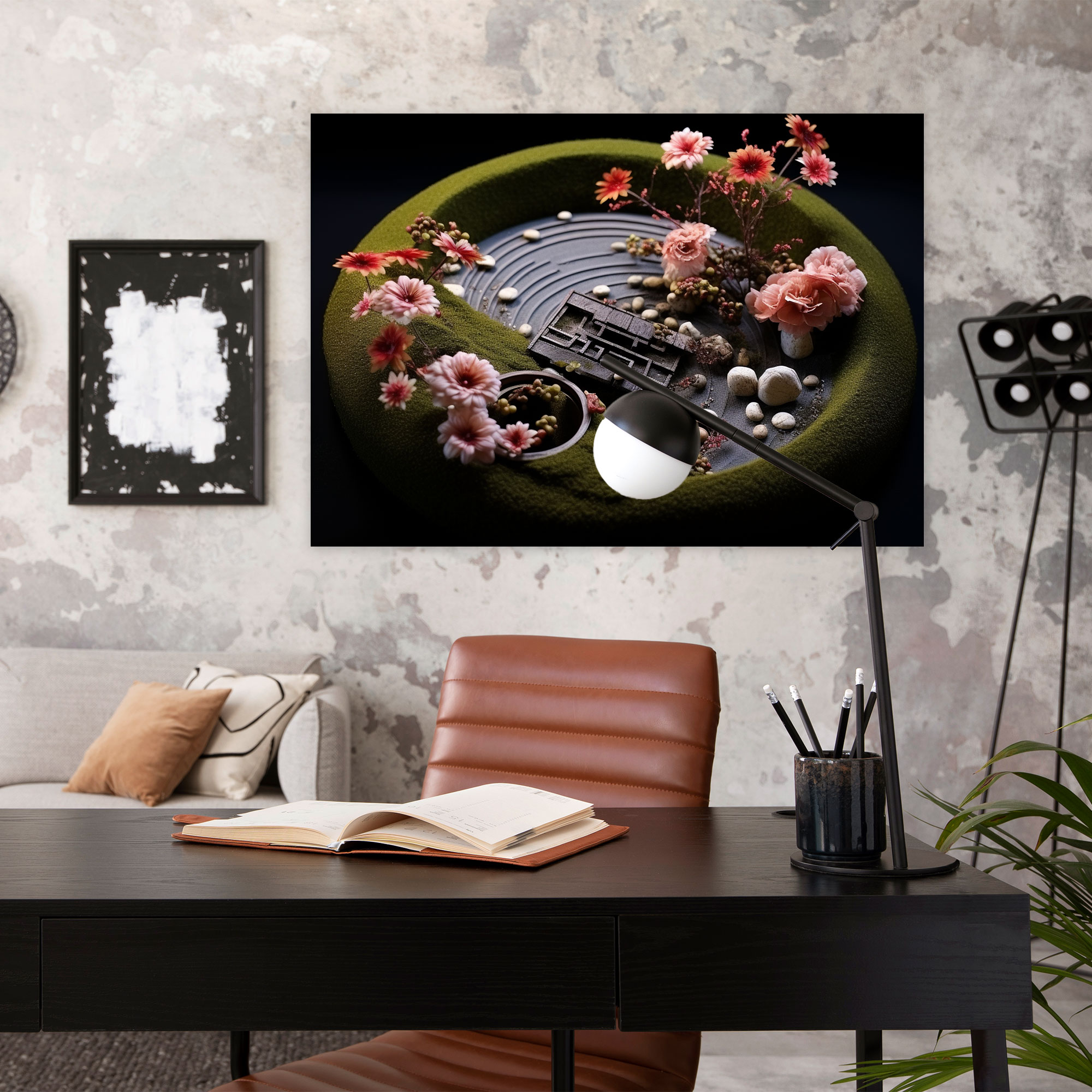 Four Seasons Zen Garden Wall Art - The Zen Garden, Unique Patterns, Canvas Wall Art, Canvas