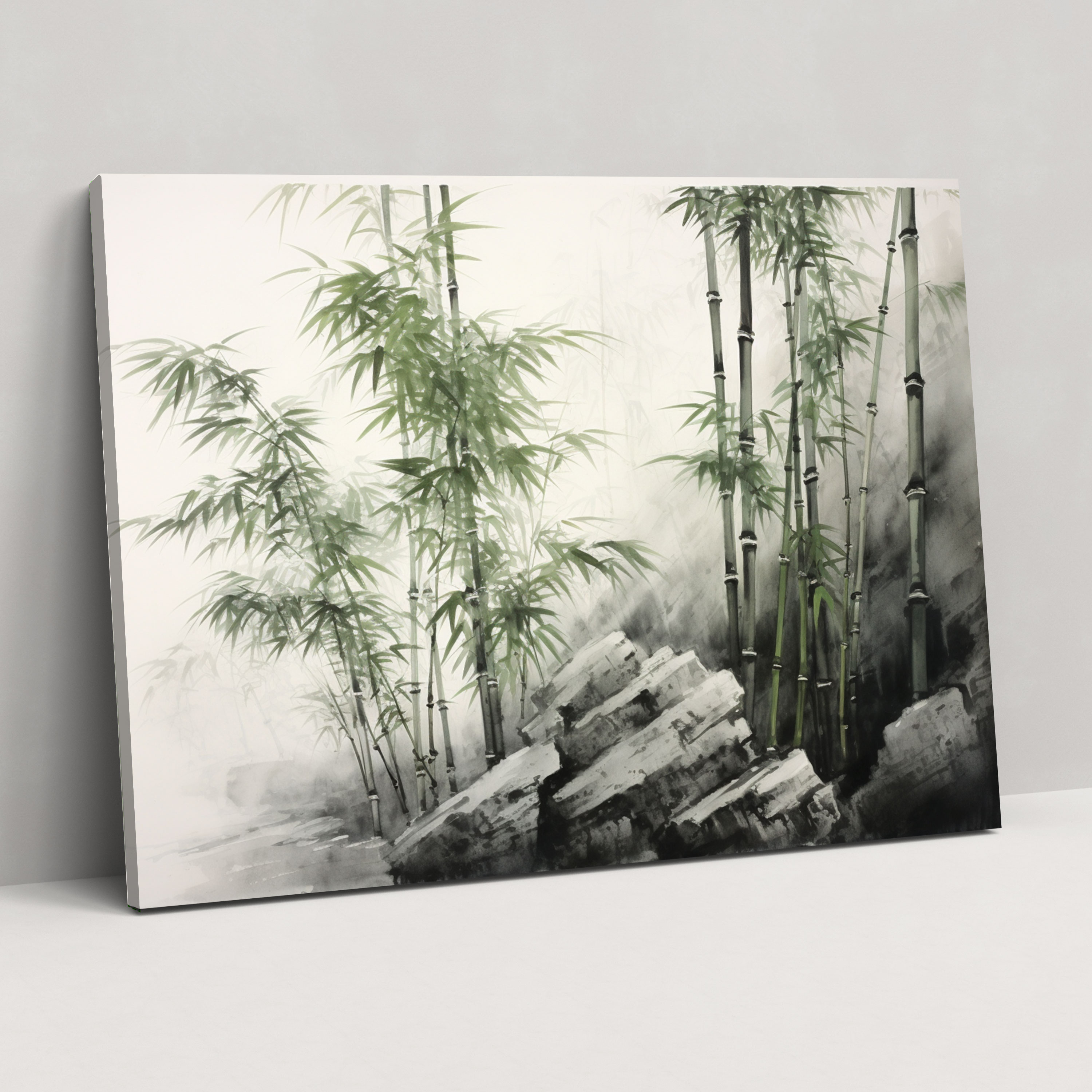 Zen Garden Wall Art - The Zen Garden, The Zen Garden, Wall Decoration, Japanese Ink Wash Painting