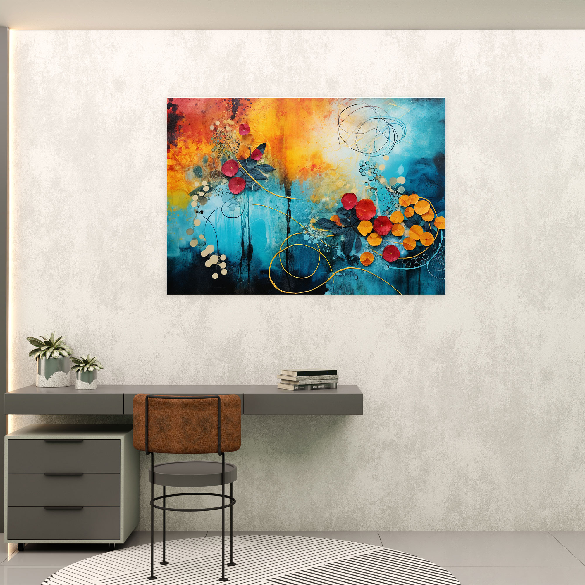 Abstract Zen Garden Canvas Print - The Zen Garden, Canvas, Wall Decoration, Canvas Print