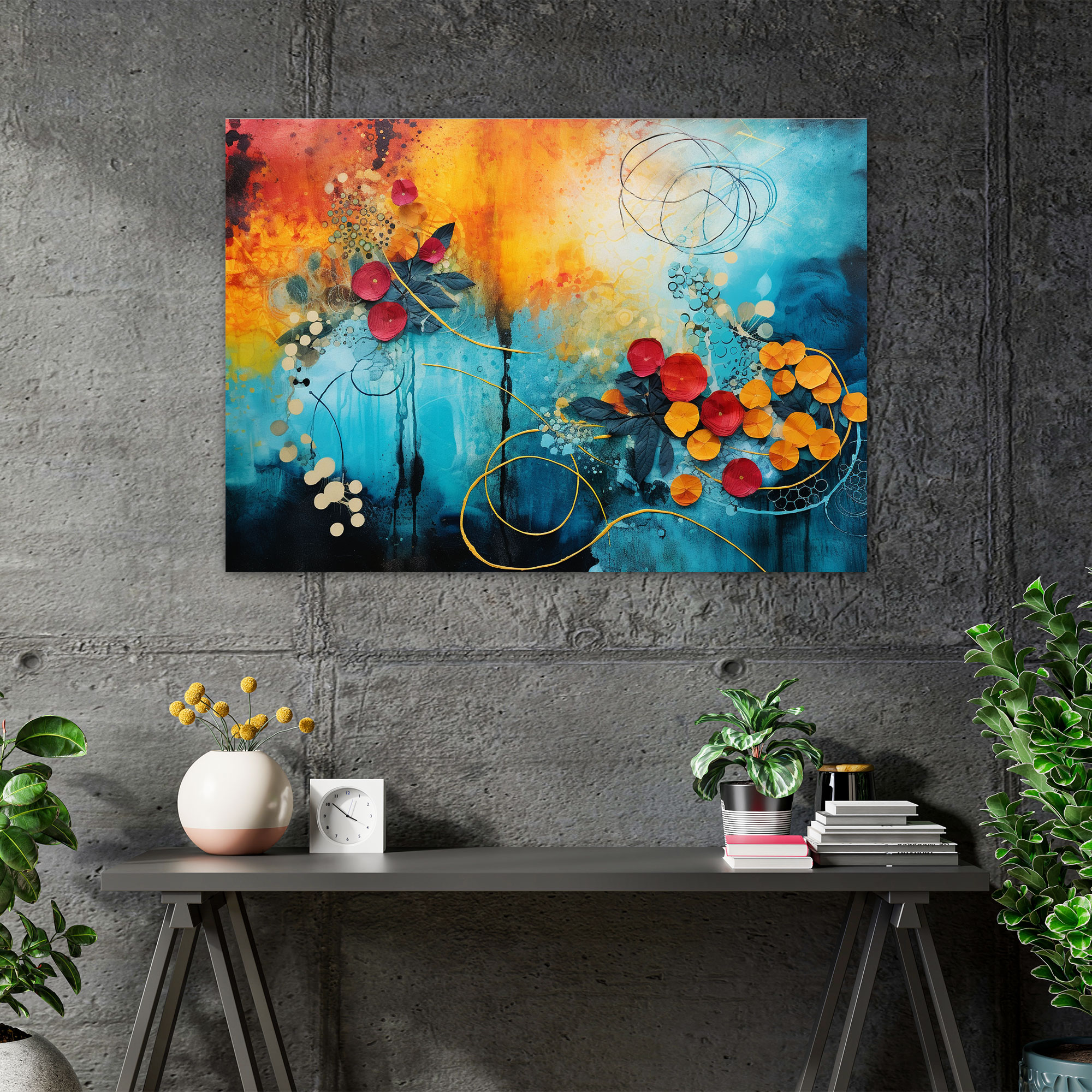 Abstract Zen Garden Canvas Print - The Zen Garden, Canvas, Wall Decoration, Canvas Print