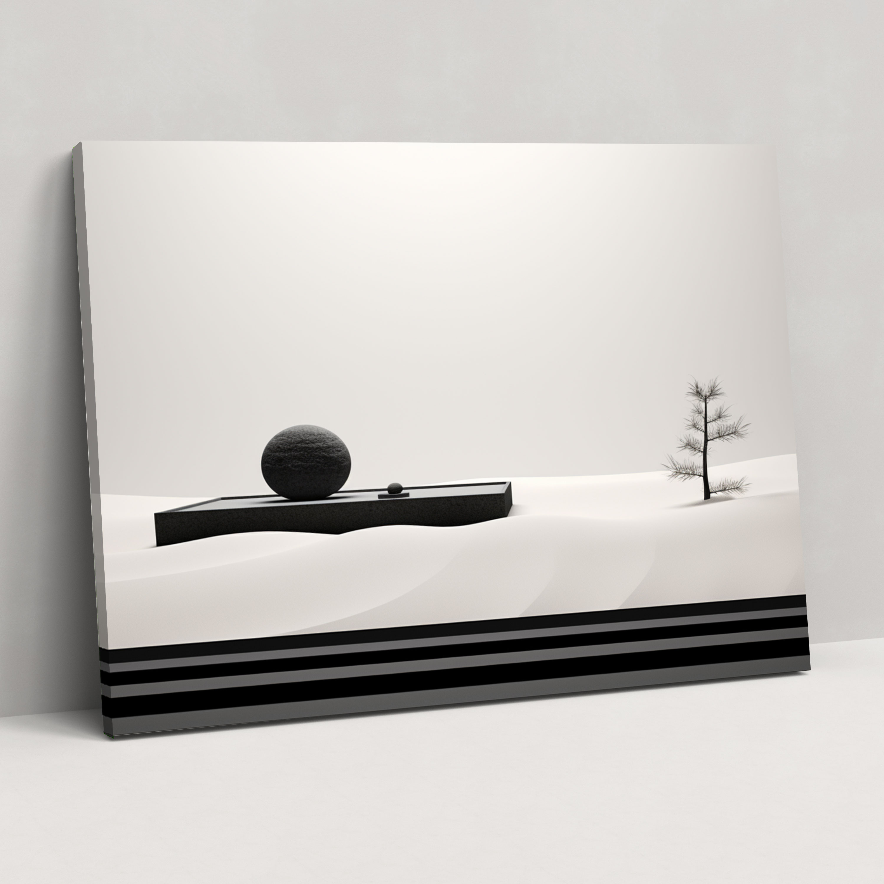 Zen Garden Wall Art - The Zen Garden, Simplicity, Canvas Wall Art, Wall Art