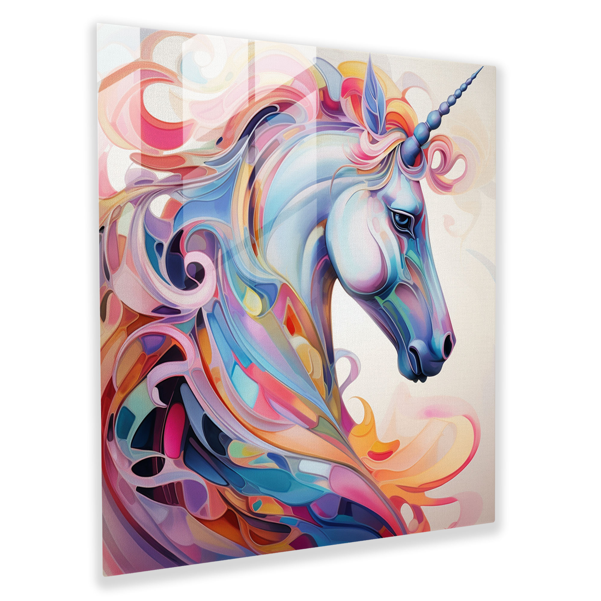Mystical Unicorn Glass Print - Unicorn, Glass Print, Unicorn, Glass Wall Art