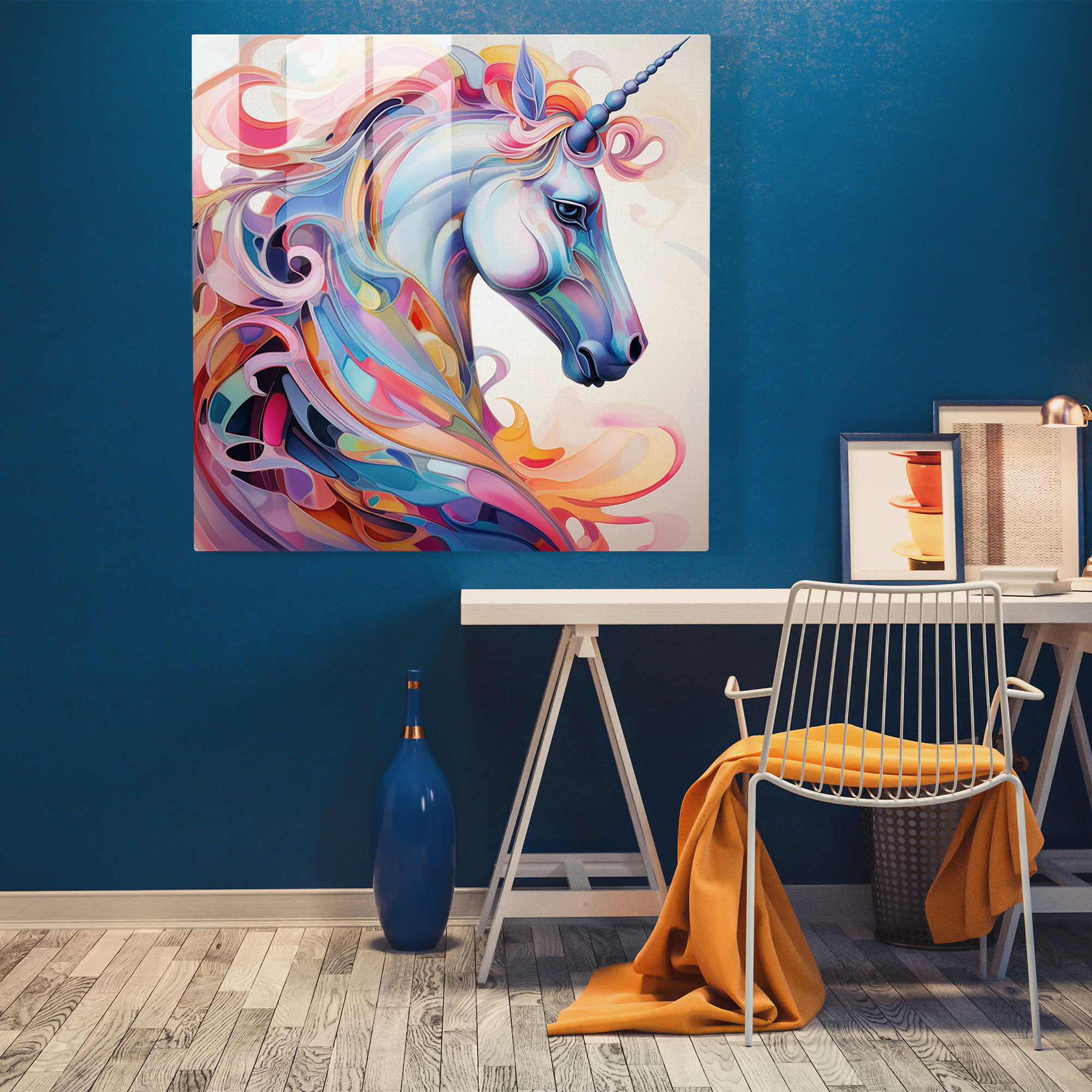 Mystical Unicorn Glass Print - Unicorn, Glass Print, Unicorn, Glass Wall Art