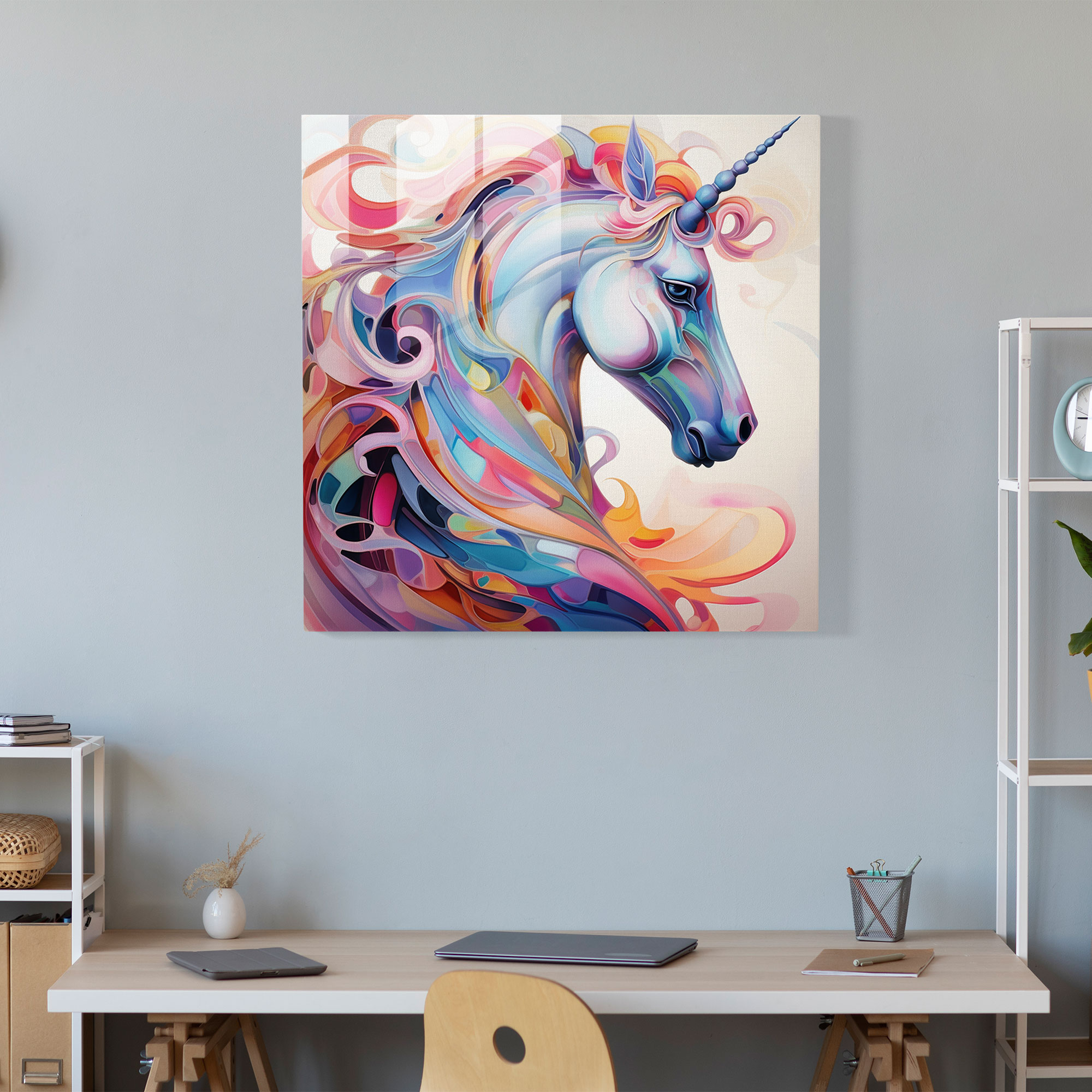 Mystical Unicorn Glass Print - Unicorn, Glass Print, Unicorn, Glass Wall Art
