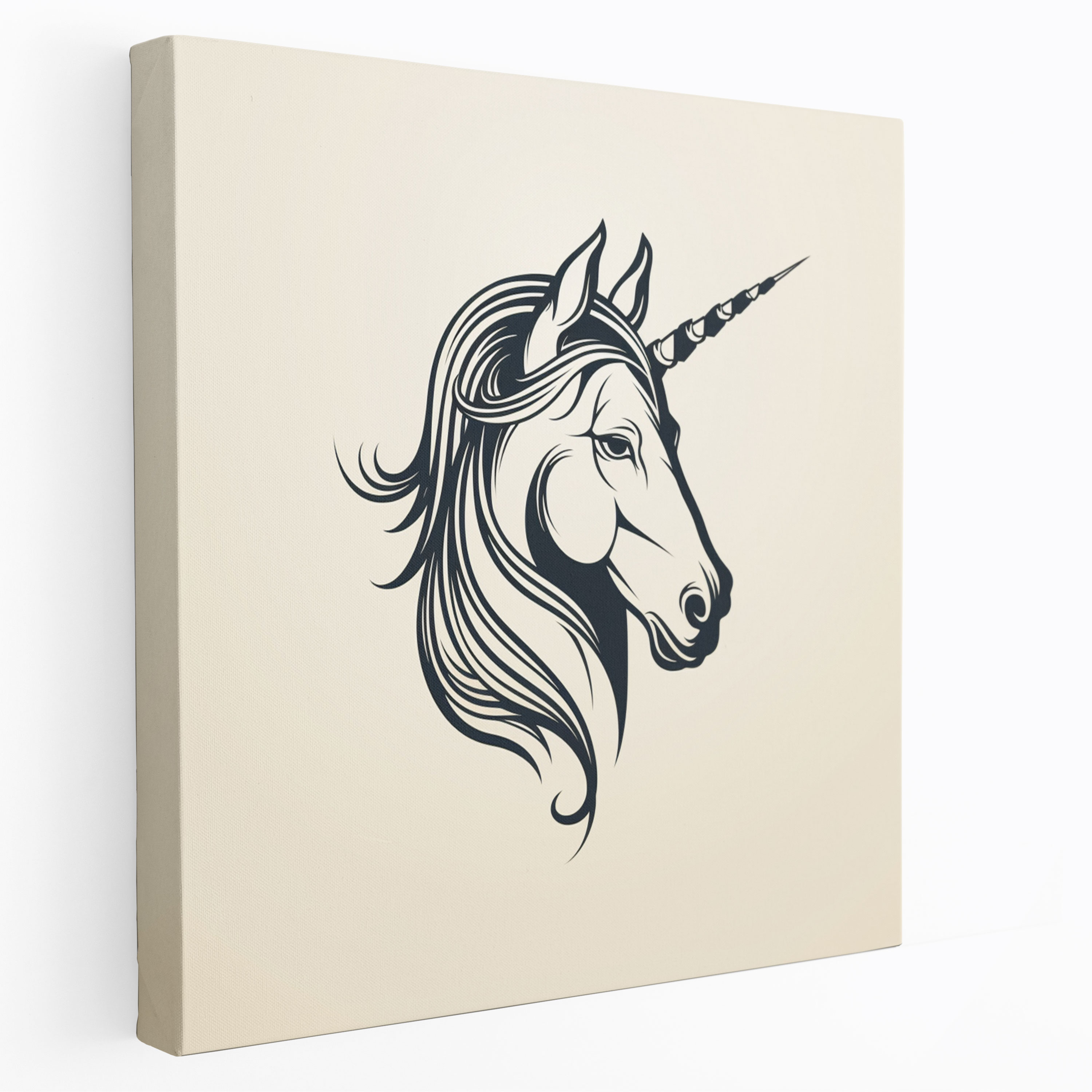 Serene Unicorn Wall Art - Unicorn, Serene Unicorn, Simplicity, Minimalist Line Art