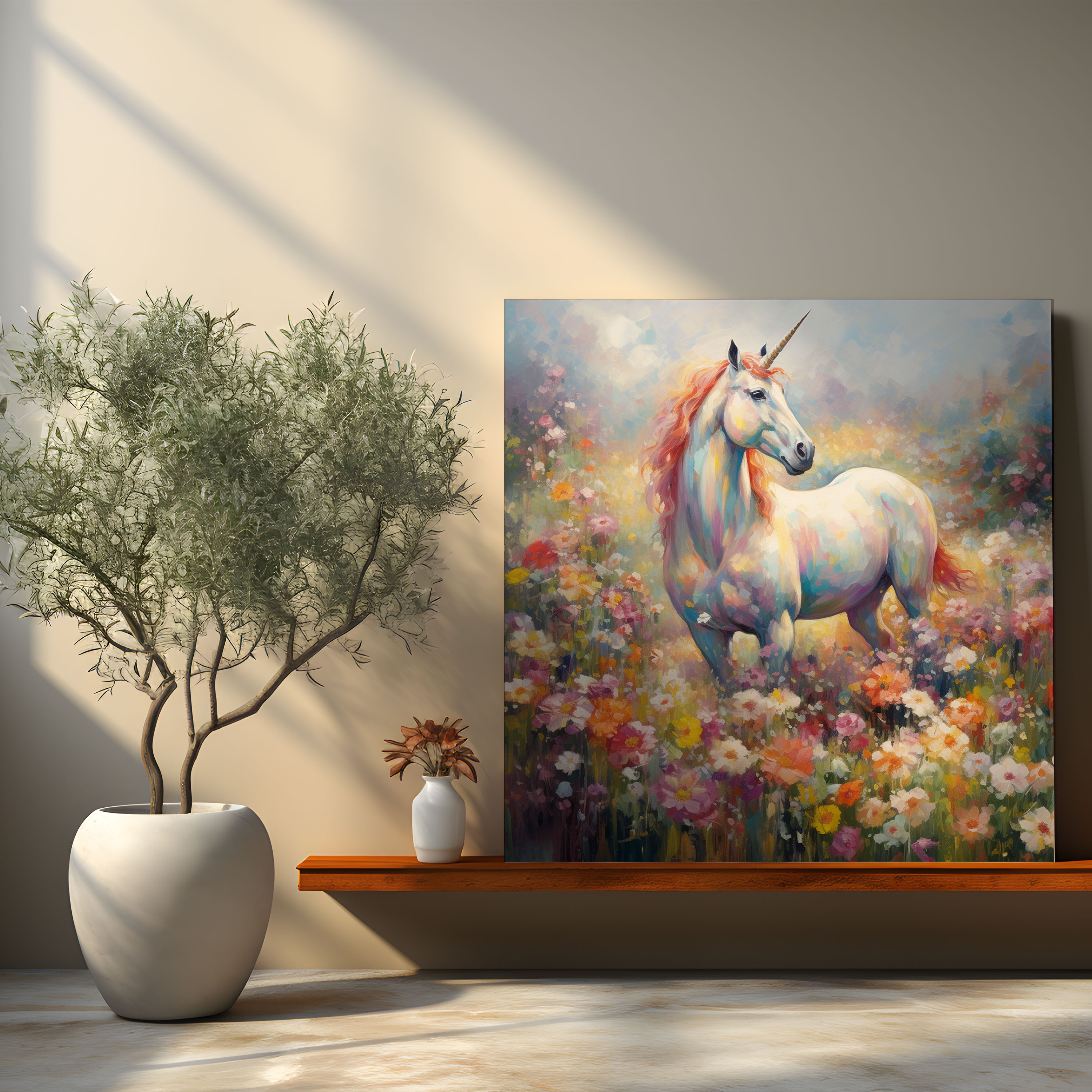 Dreamy Unicorn Canvas Print - Unicorn, Canvas Print, Unicorn, Wall Art