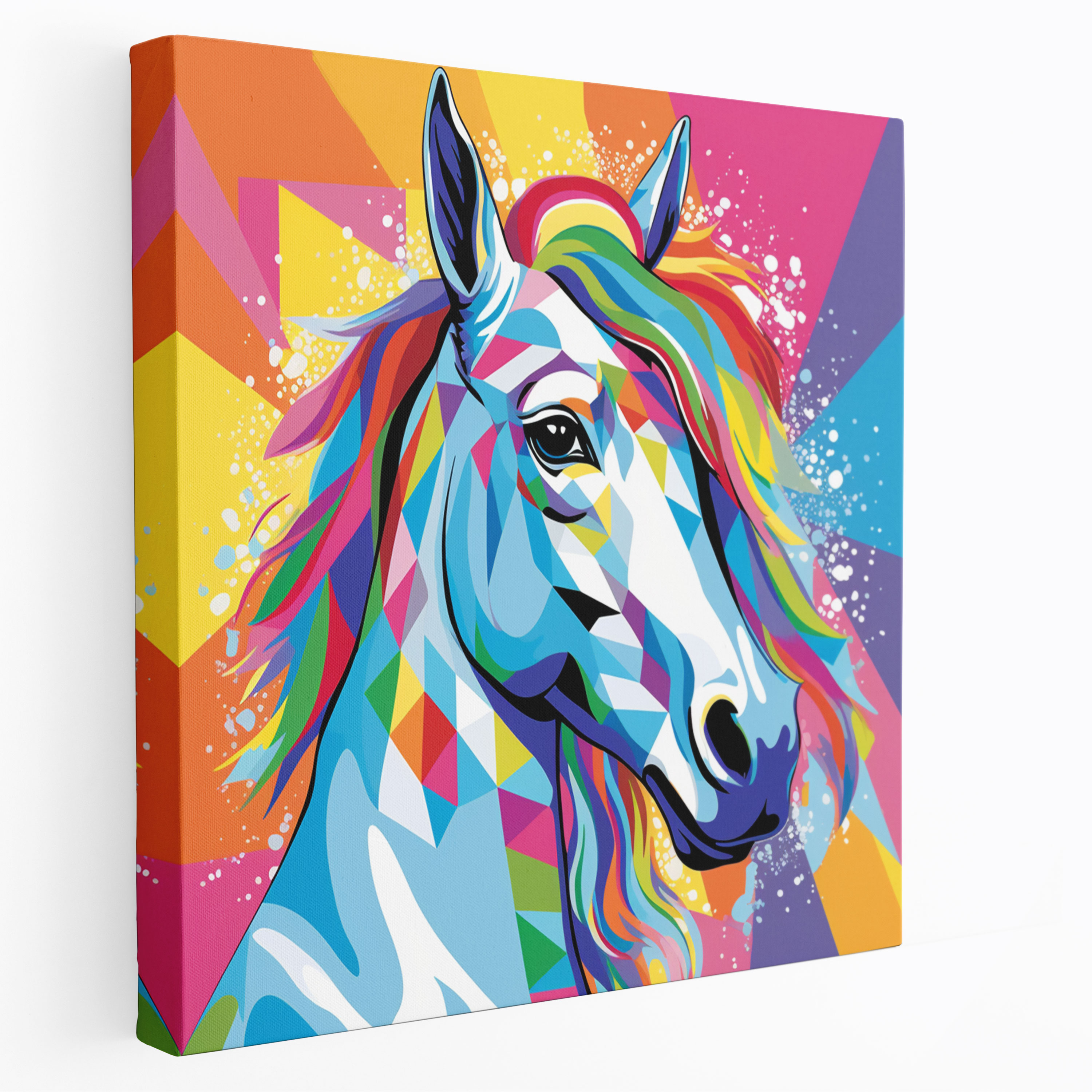 Pop Art Unicorn Canvas Print - Unicorn, Vibrant, Fun, Canvas Print