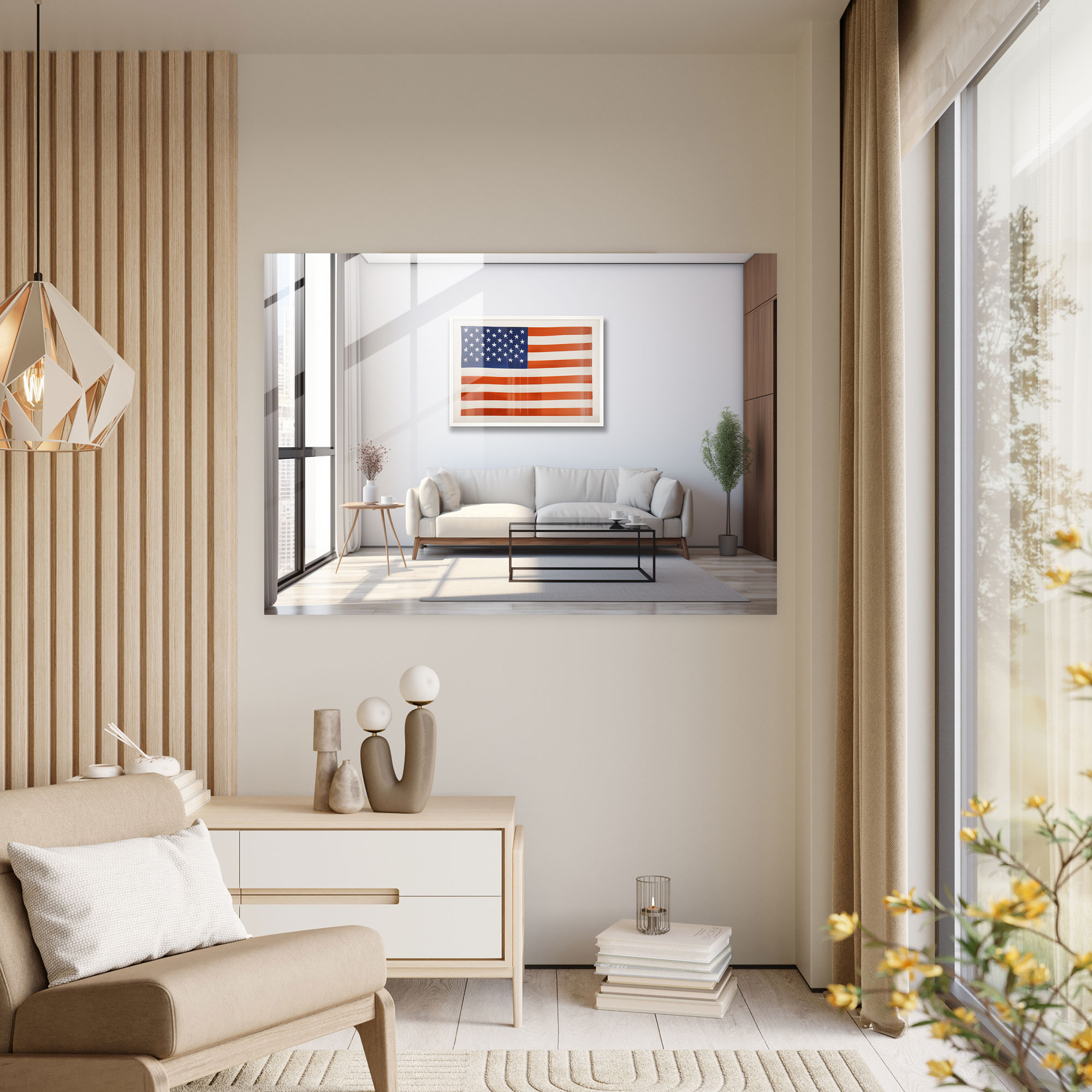 United States Of America Map Glass Print - United States Of America Map, Glass Art, Home Decoration, Modern Art