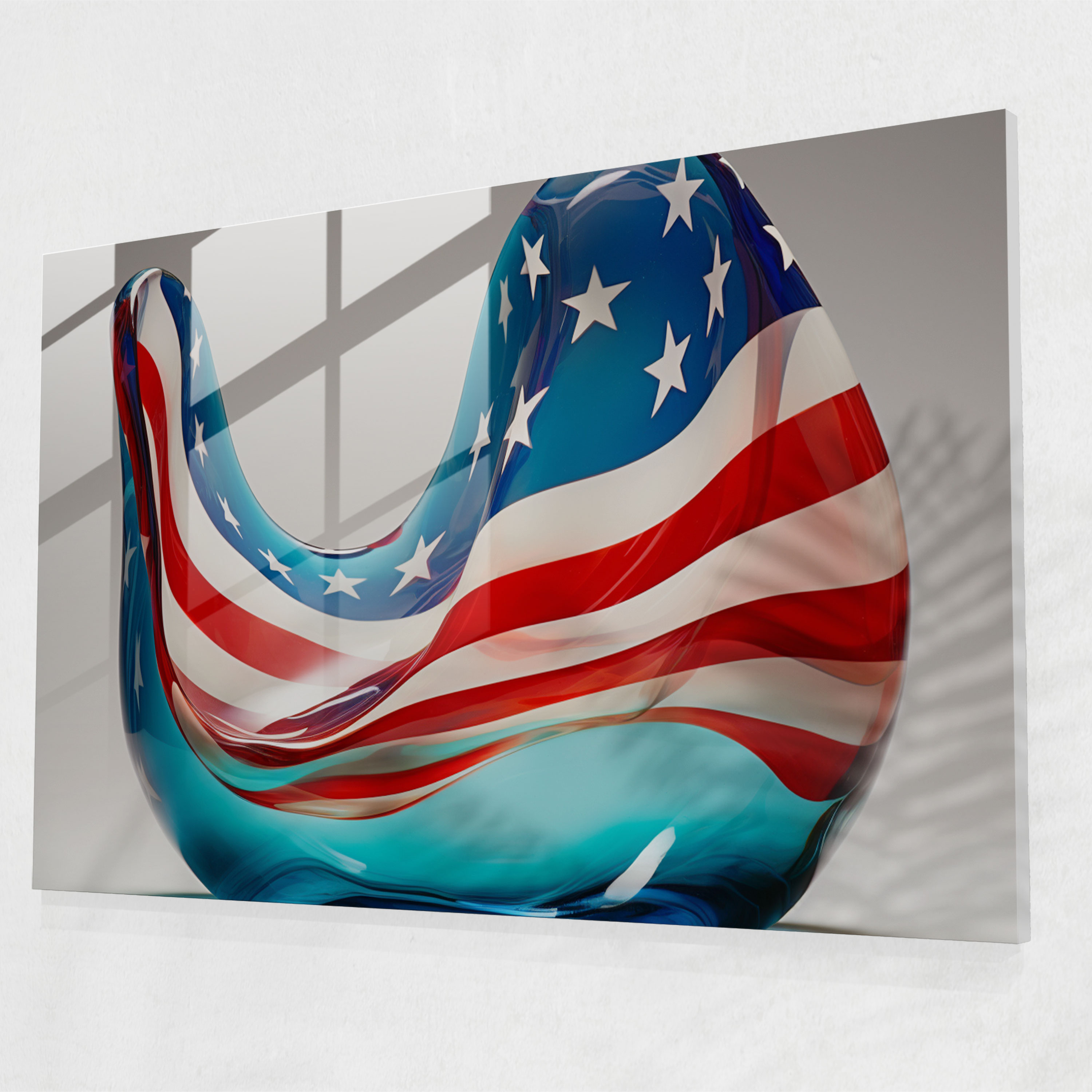 United States Of America Map Glass Print - United States Of America Map, United States Of America Map, Glass Print, Contemporary Glass Art