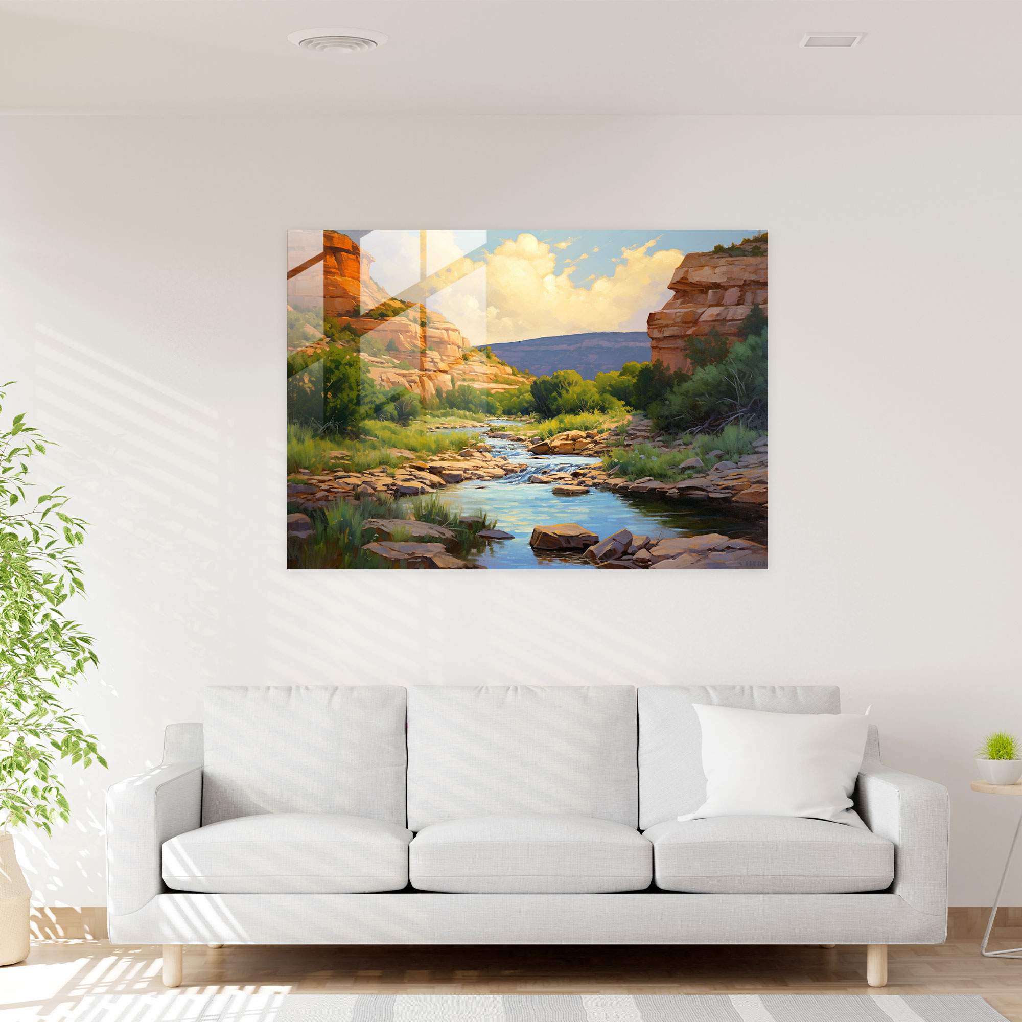United States Of America Map Glass Print - United States Of America Map, Vibrant Brushstrokes, Glass Art, Beauty Of Nature