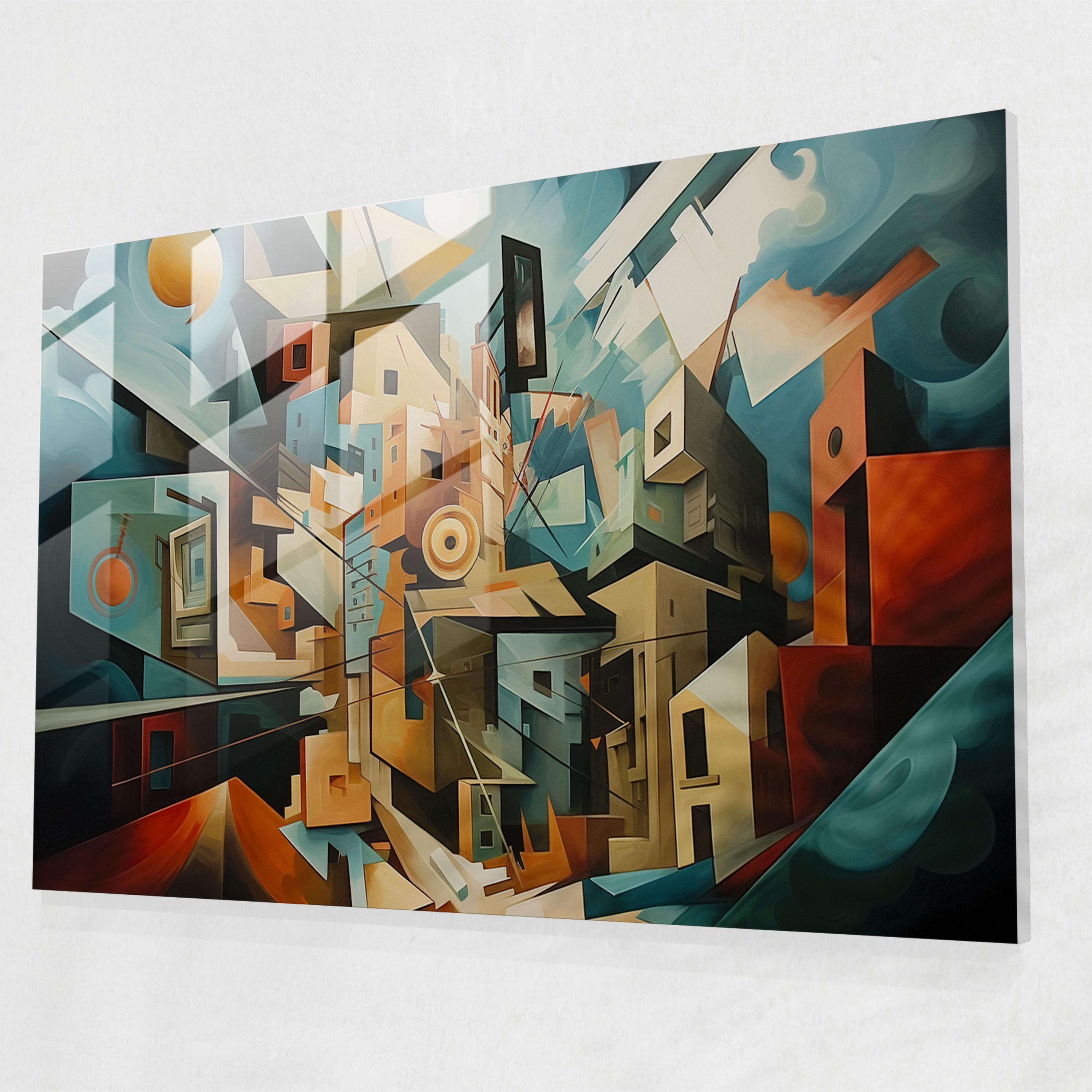 United States Of America Map Wall Decoration - United States Of America Map, United States Of America Map, Glass Print, Multi-Dimensional Reality