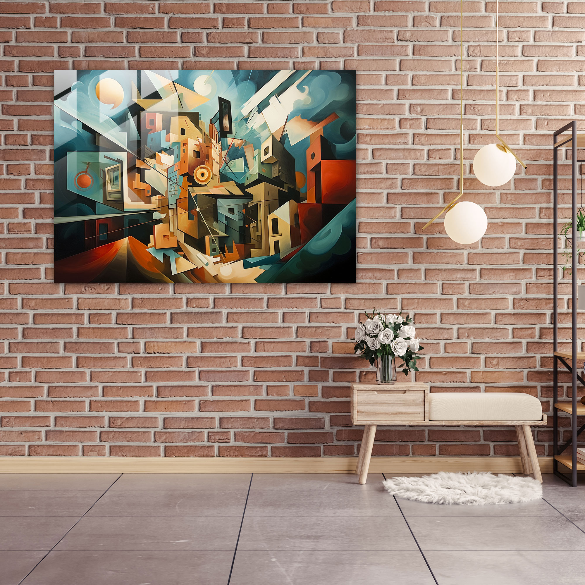 United States Of America Map Wall Decoration - United States Of America Map, United States Of America Map, Glass Print, Multi-Dimensional Reality