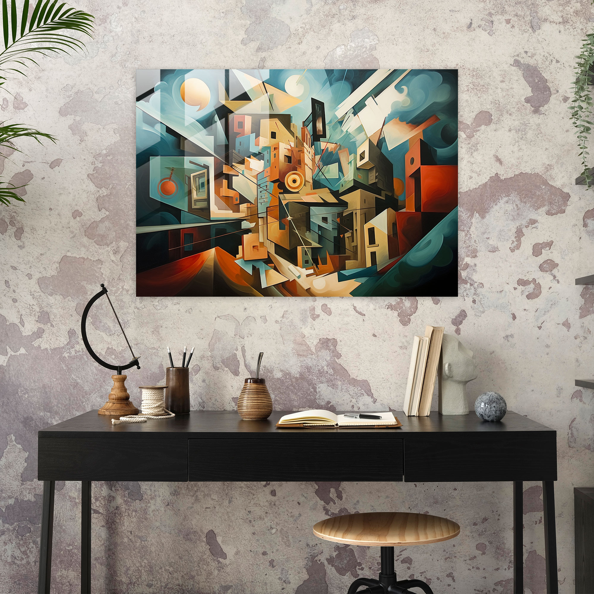 United States Of America Map Wall Decoration - United States Of America Map, United States Of America Map, Glass Print, Multi-Dimensional Reality