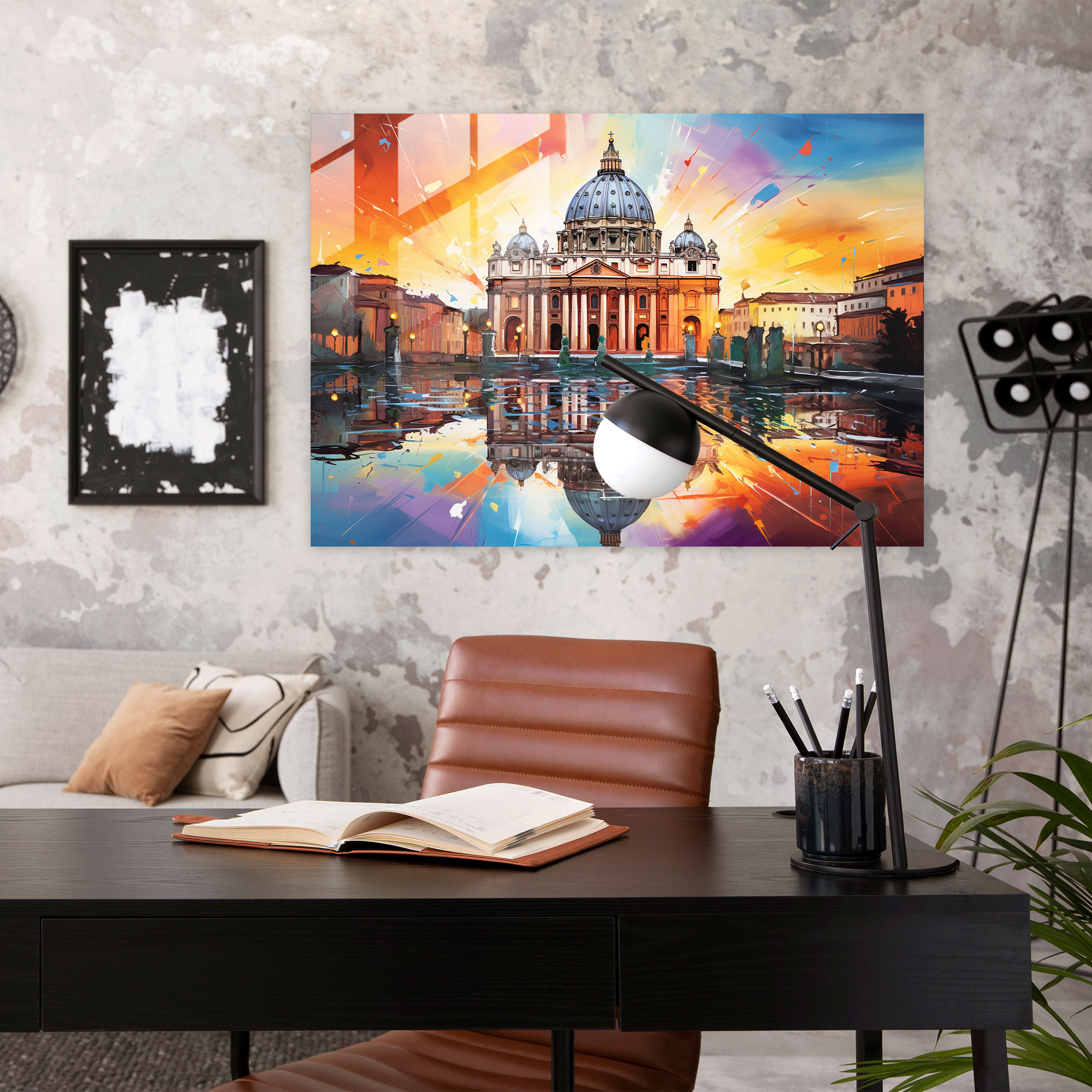 Vatican Glass Print - Modern Art Wall Decoration - Vatican, Majesty, Modern Art, Grandeur