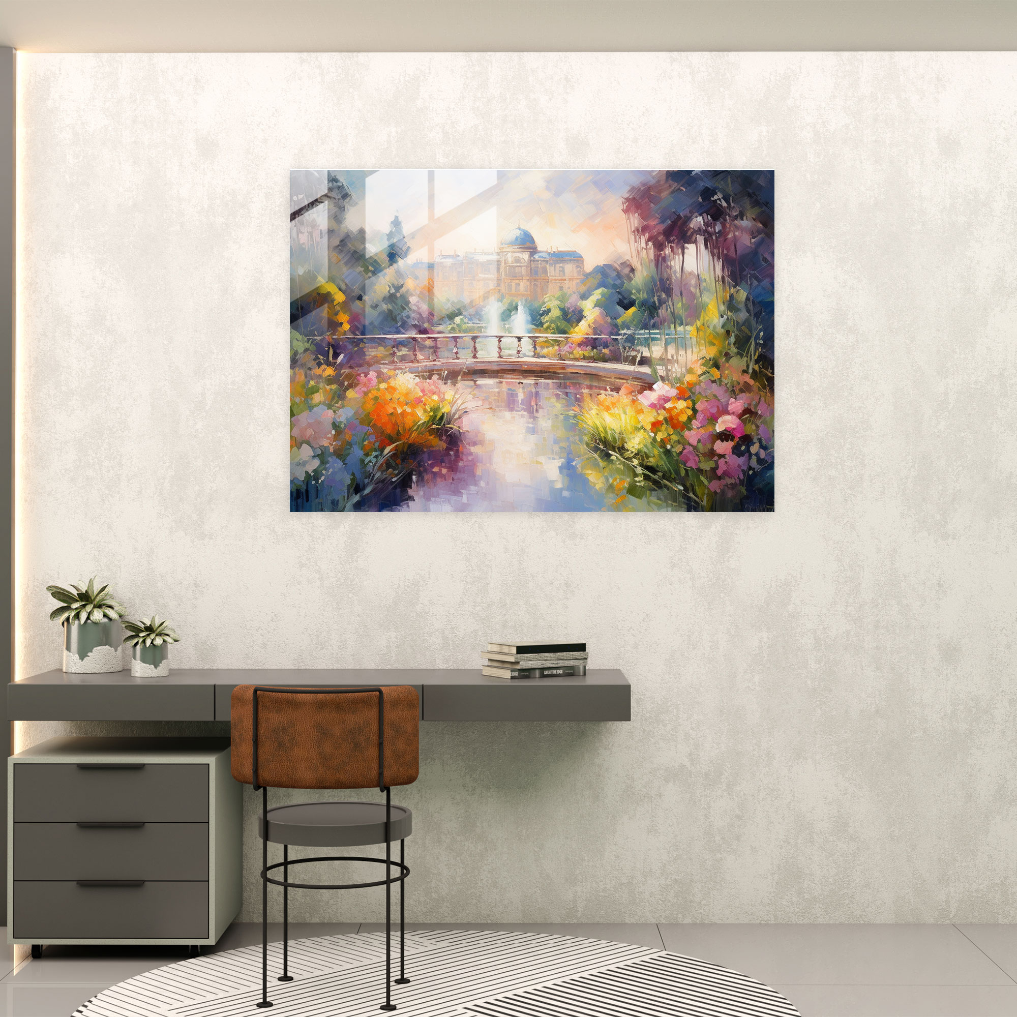 Vatican Glass Print - Impressionist Home Decoration - Vatican, Modern Art, Glass Print, Serene