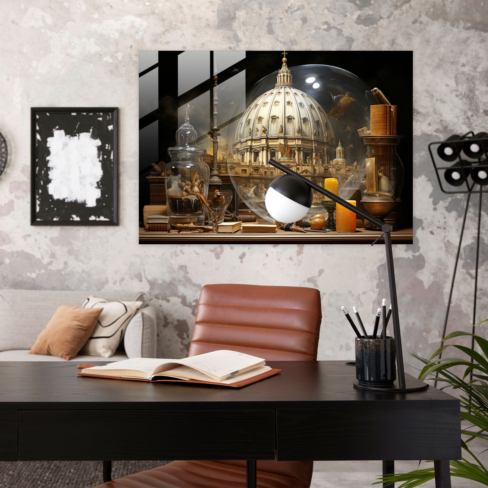 Vatican Library Glass Art - Vatican, Glass Print, Modern Art, Glass Wall Art