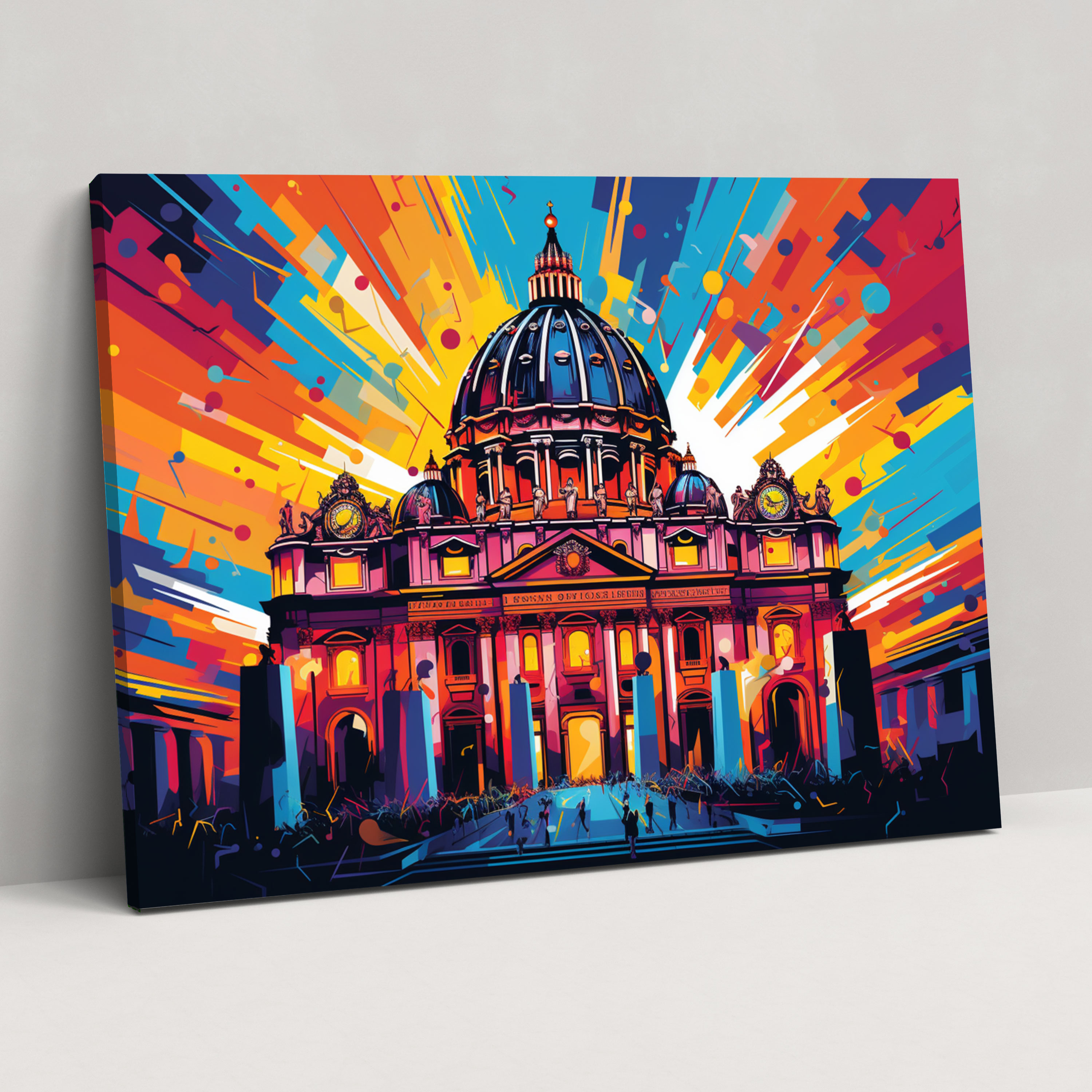 Vatican Dome Canvas Print - Vatican, Wall Decoration, Wall Art, Canvas