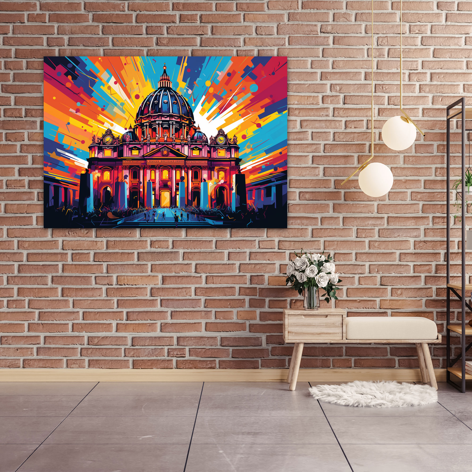 Vatican Dome Canvas Print - Vatican, Wall Decoration, Wall Art, Canvas