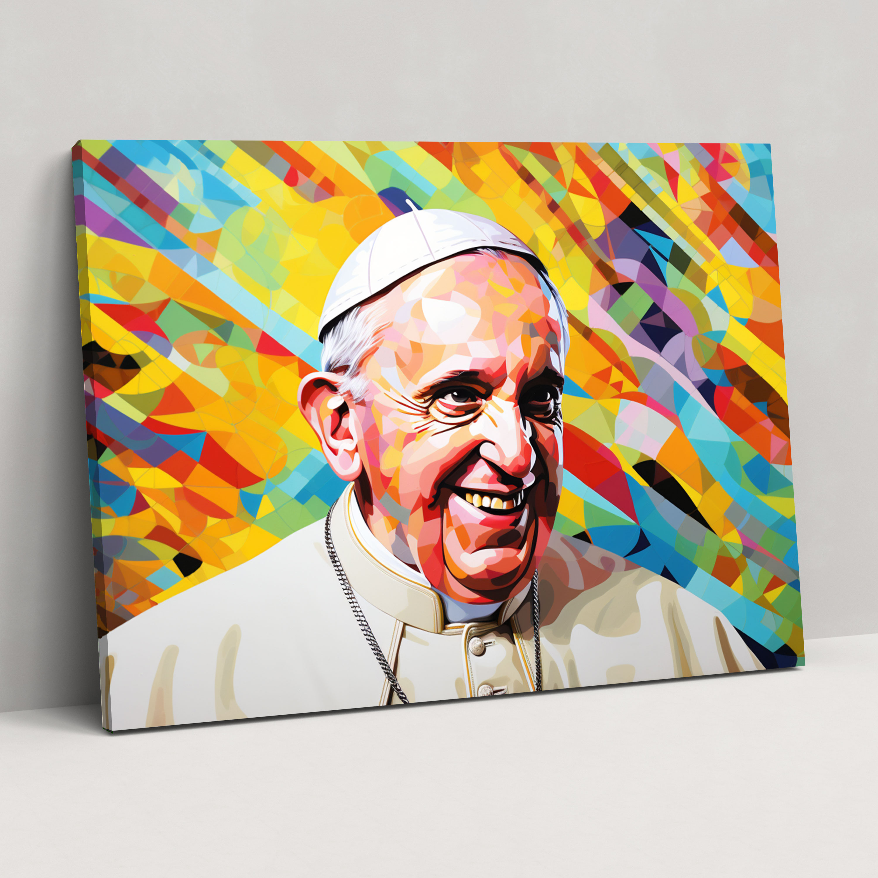 Vatican Pop Art Canvas Print - Vatican, Canvas, Vibrant Colors, Vatican